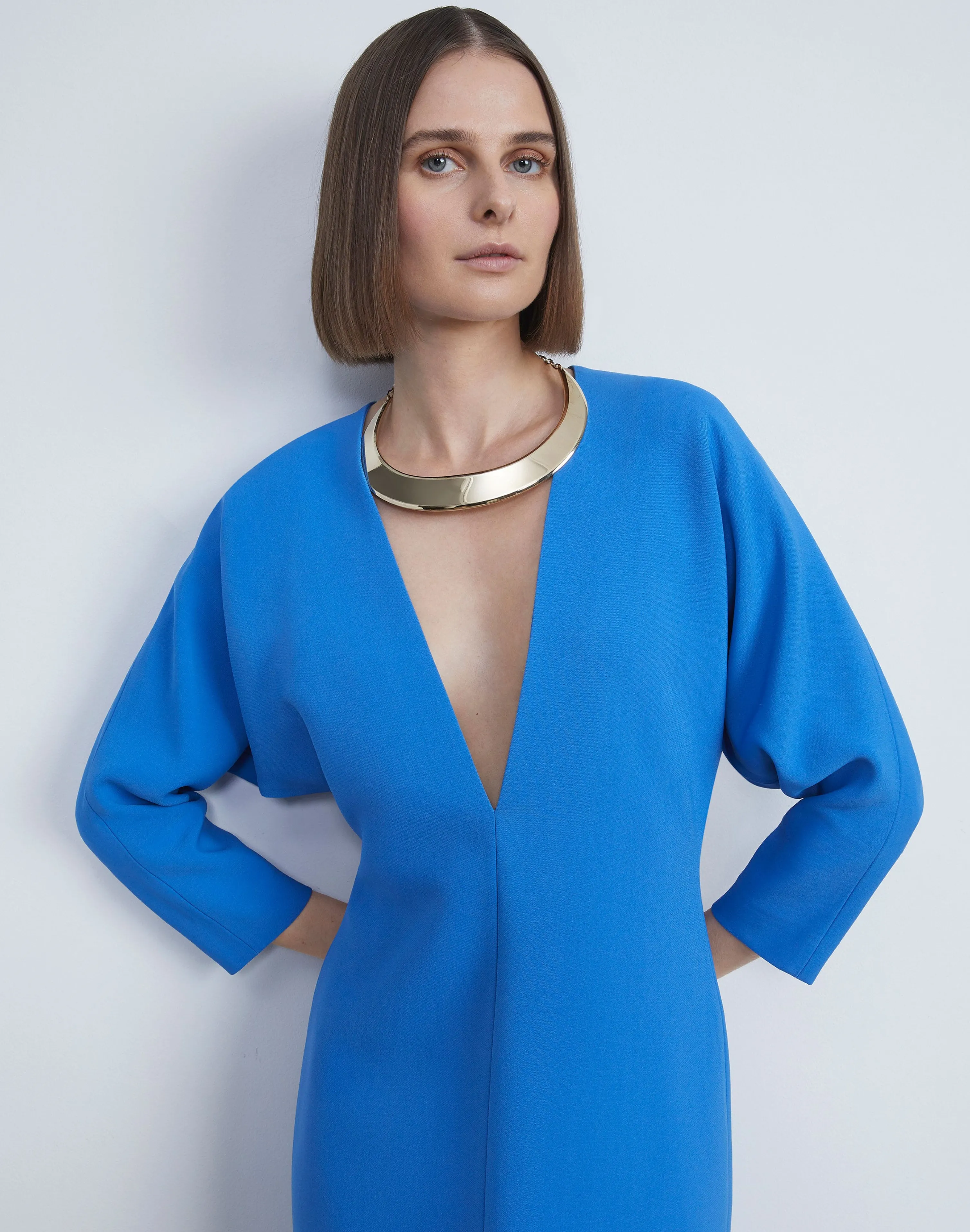 Lune Brass Collar Necklace