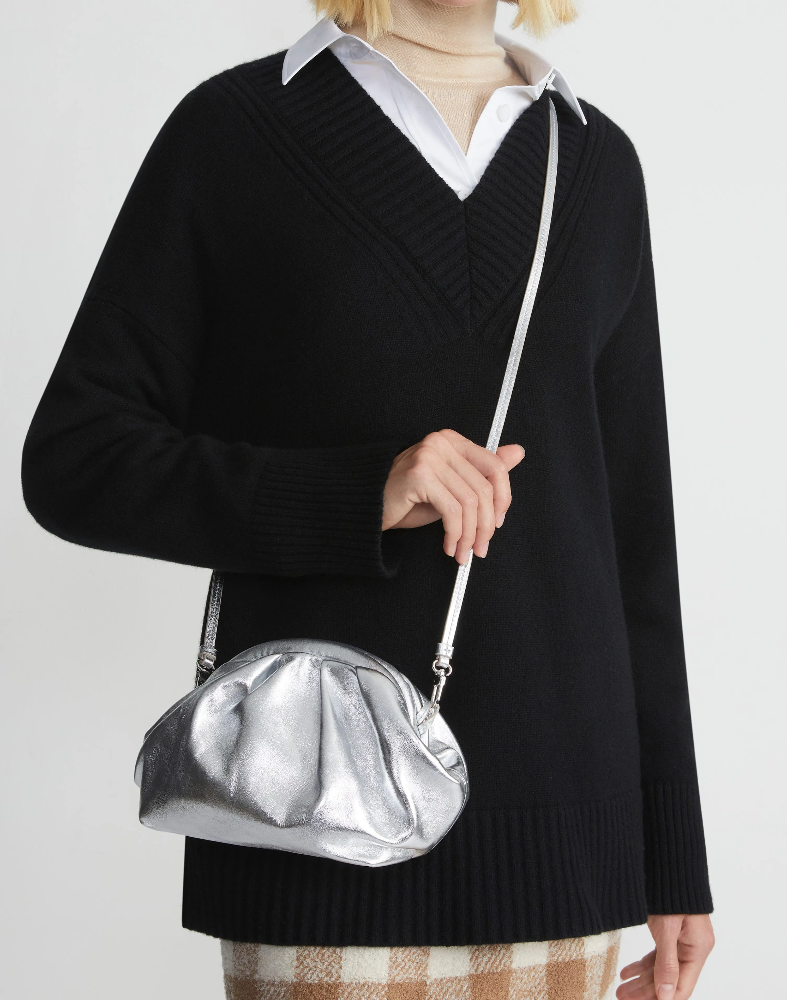 Metallic Nappa Leather Pochette