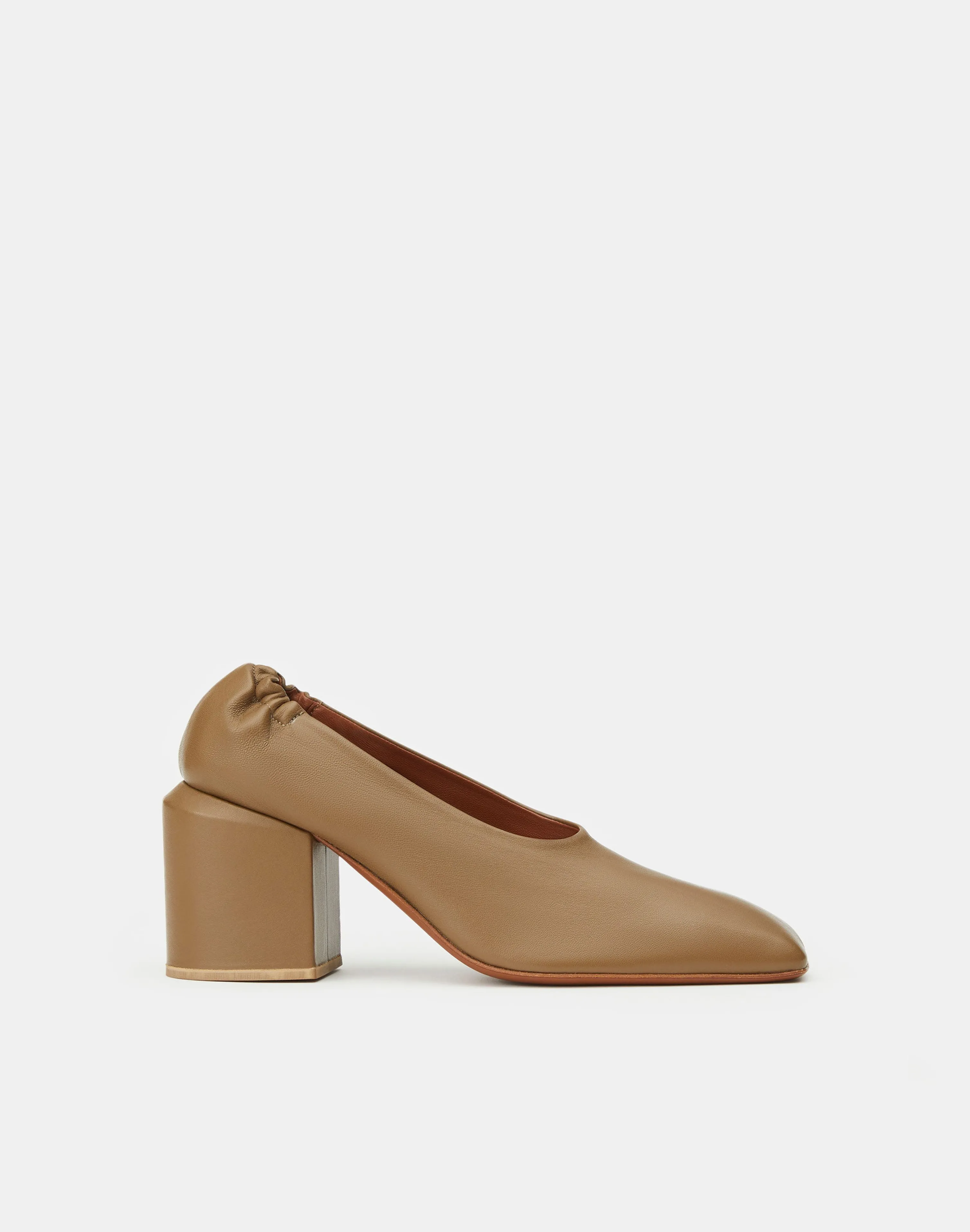Nappa Leather Square Toe Pump