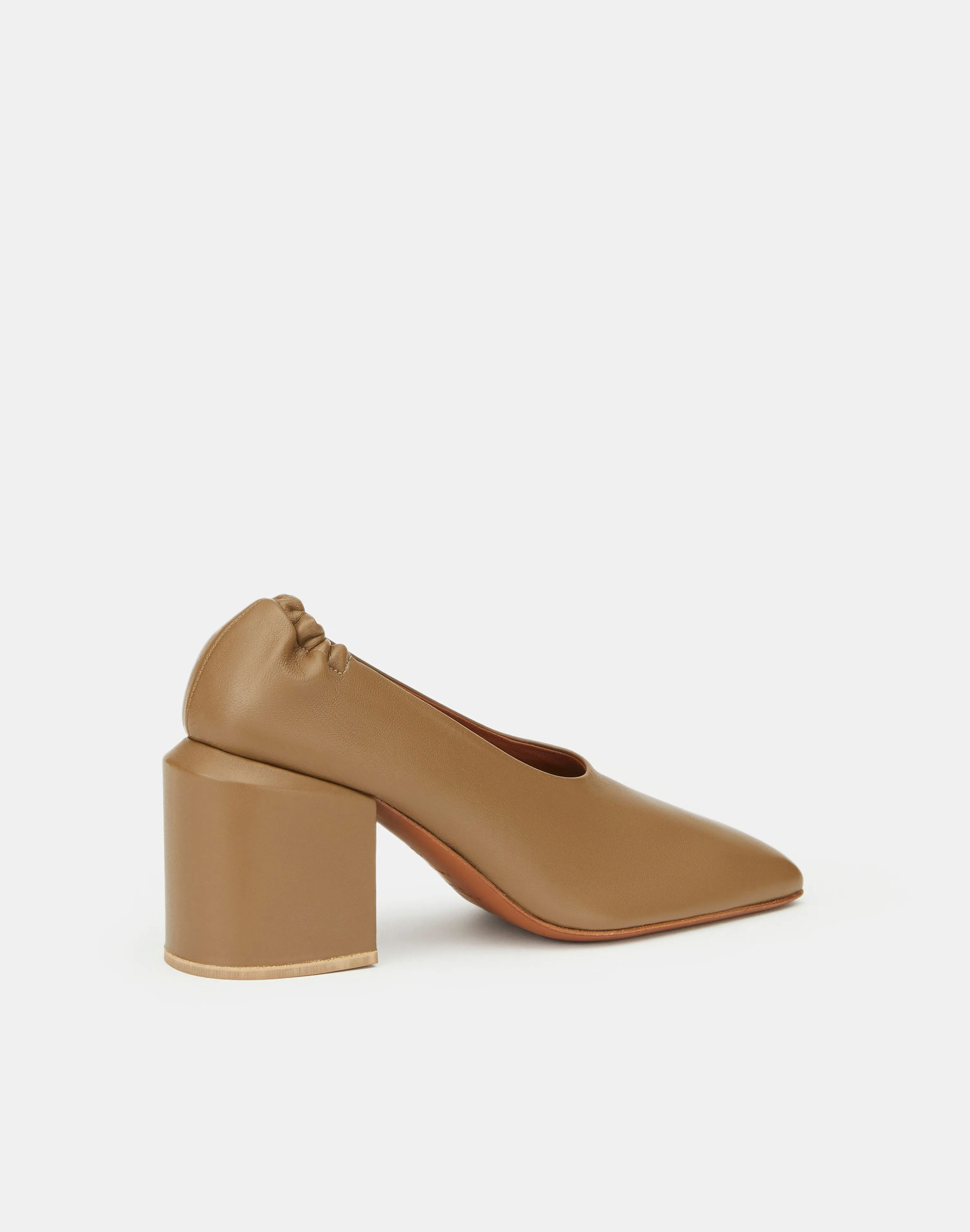 Nappa Leather Square Toe Pump