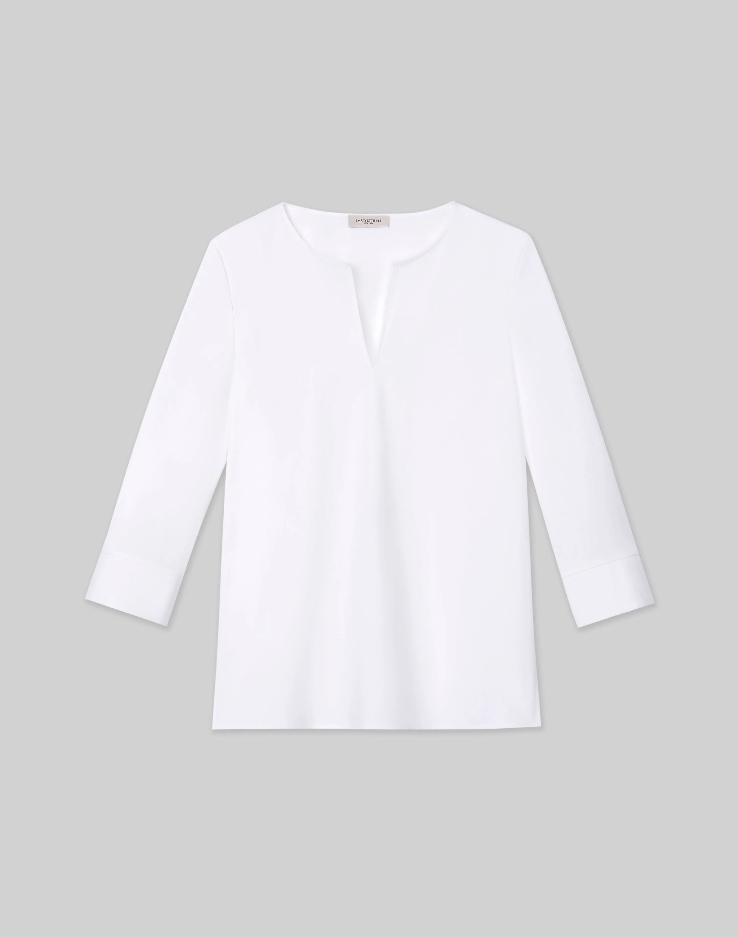 Stretch Cotton Popover Shirt