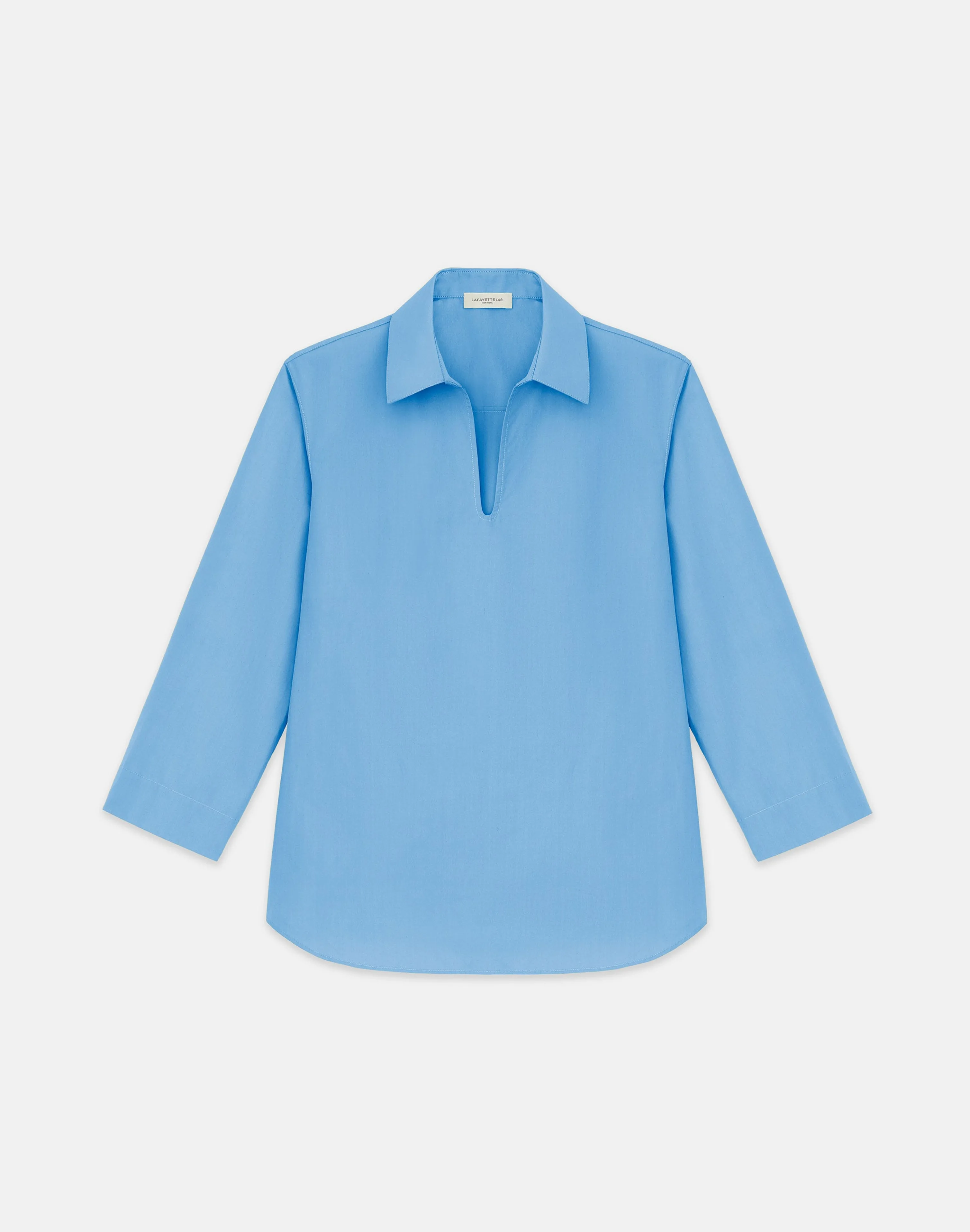 Organic Cotton Poplin Popover Shirt