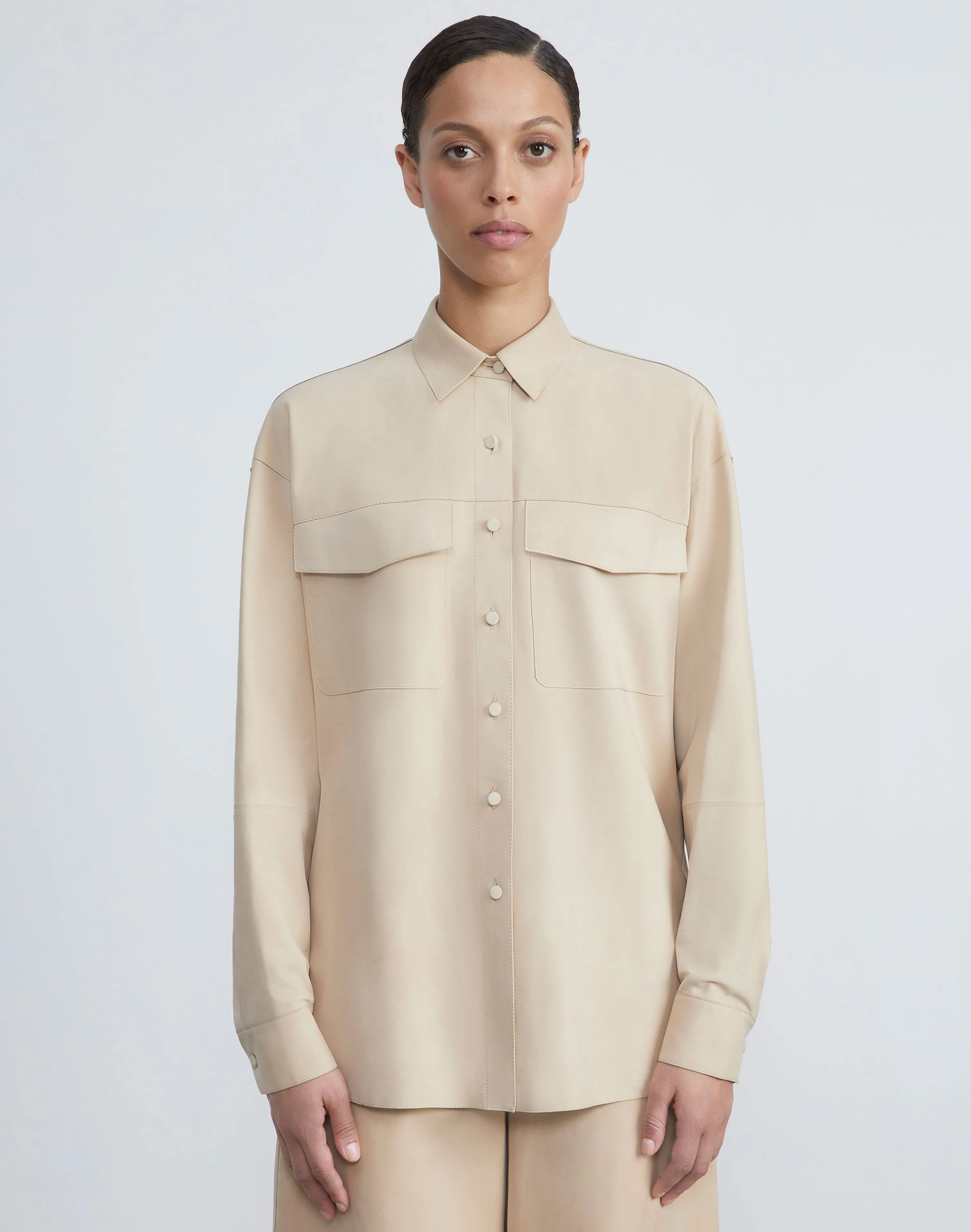 Paperfine Suede Shirt Jacket