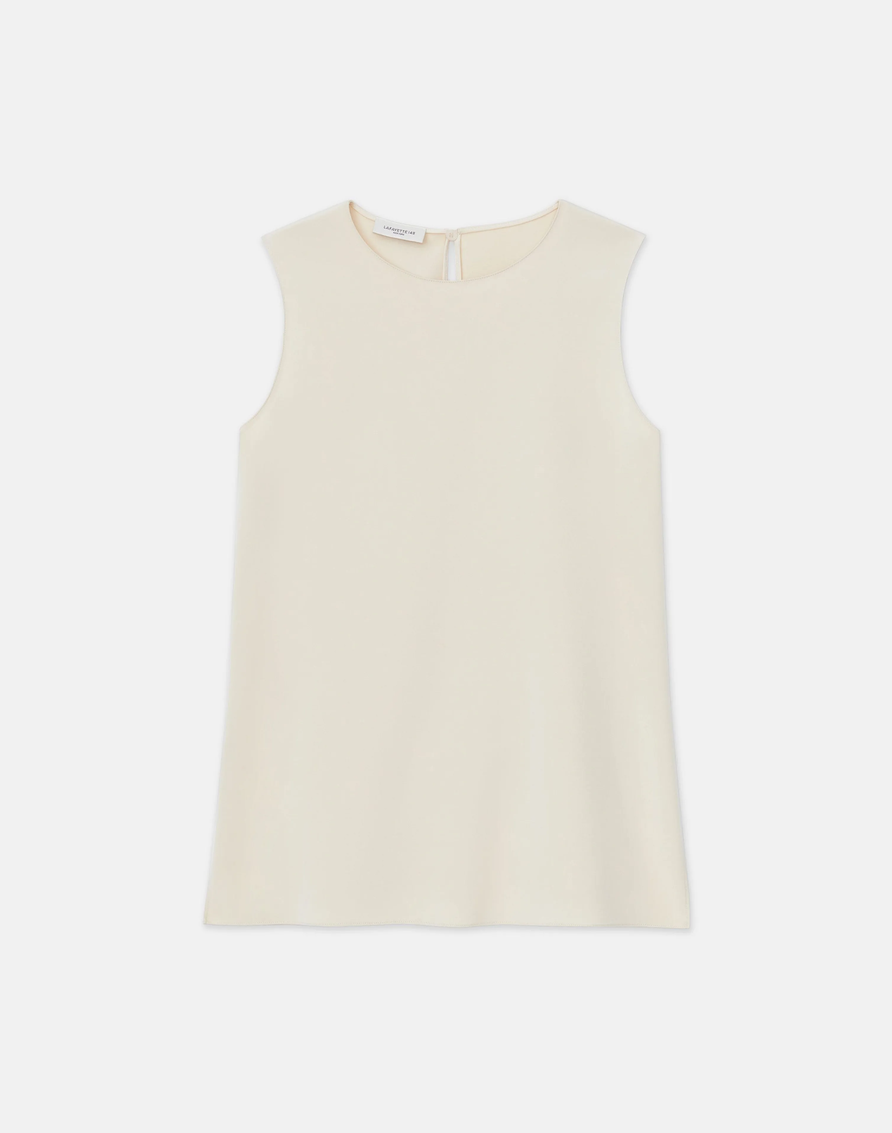 Silk Crepe De Chine Sleeveless Blouse