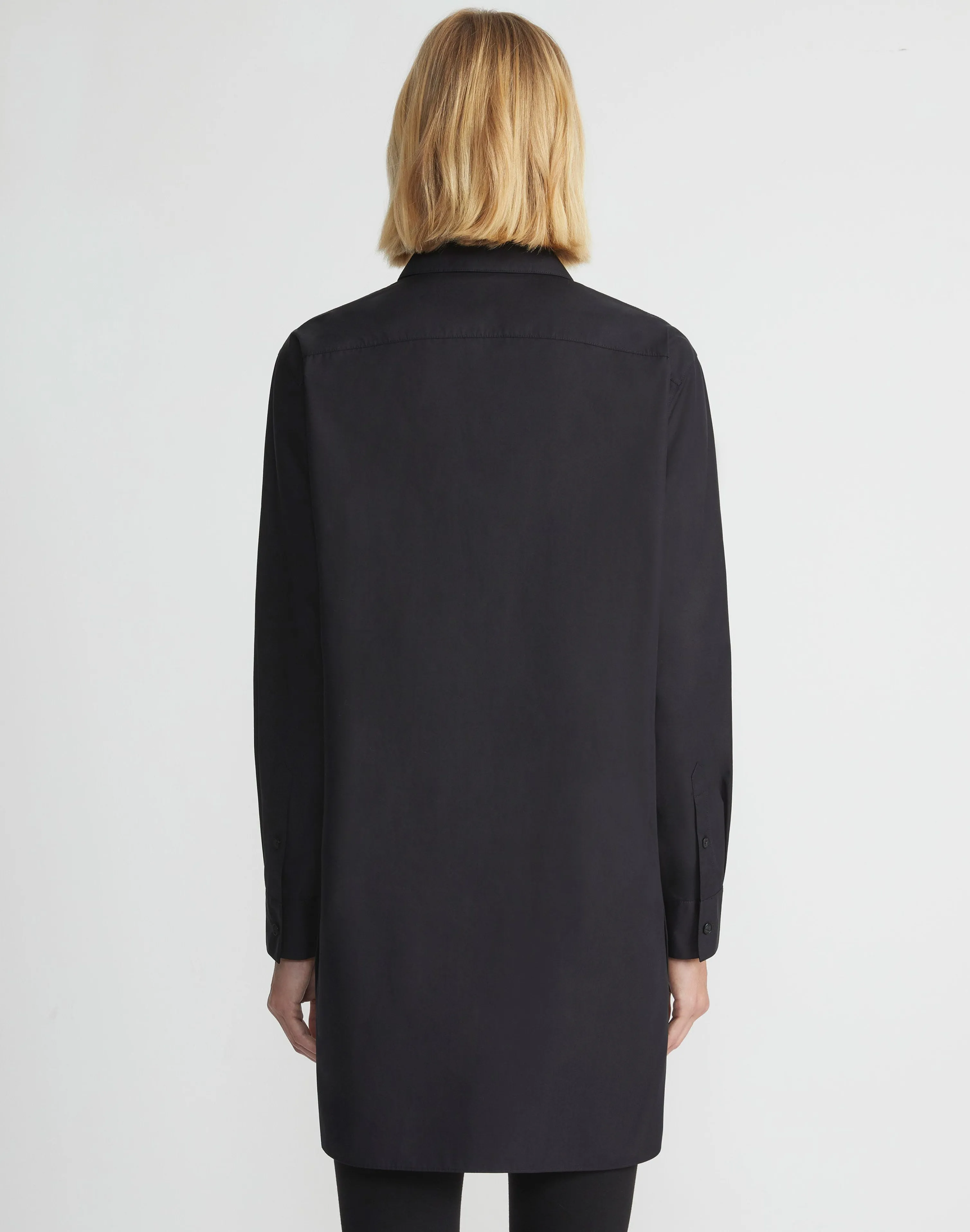 Organic Cotton Poplin Side Button Shirt