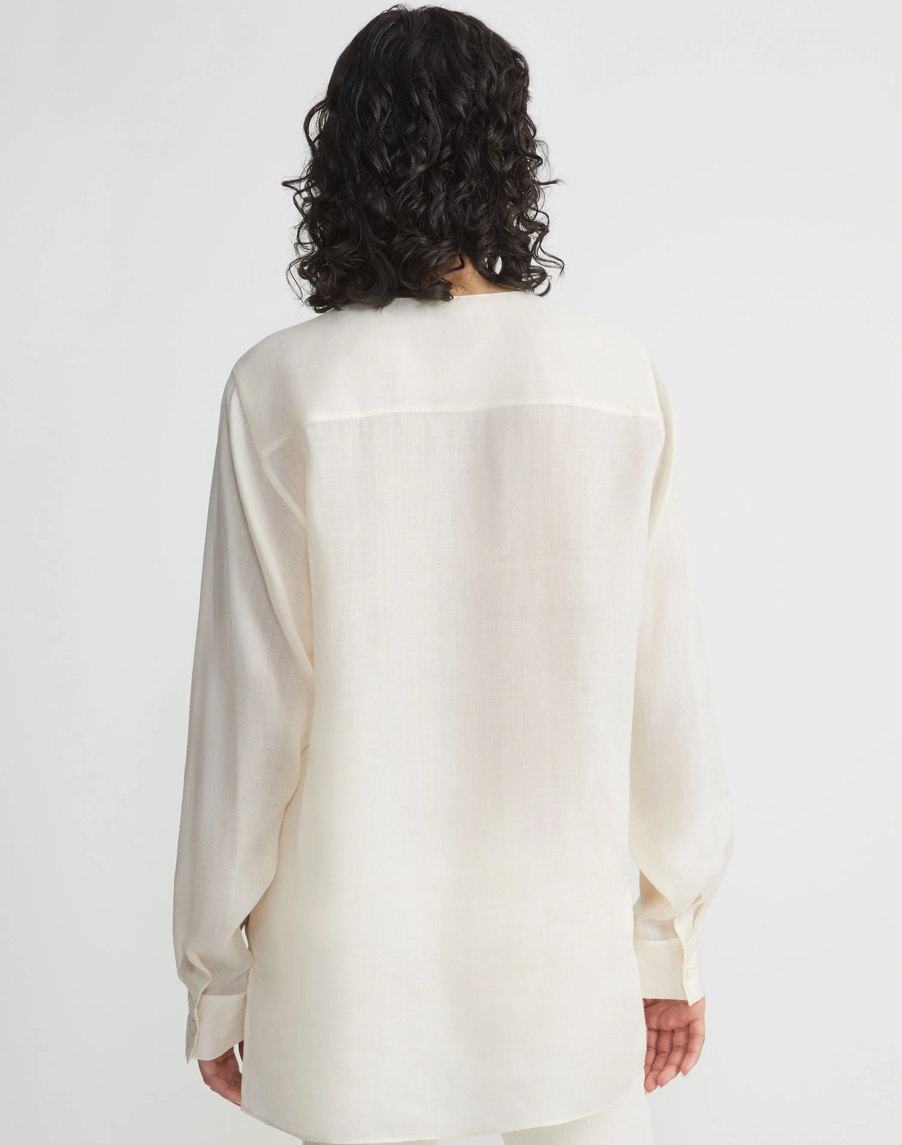 Sustainable Gemma Cloth Voile Pintuck Popover Blouse