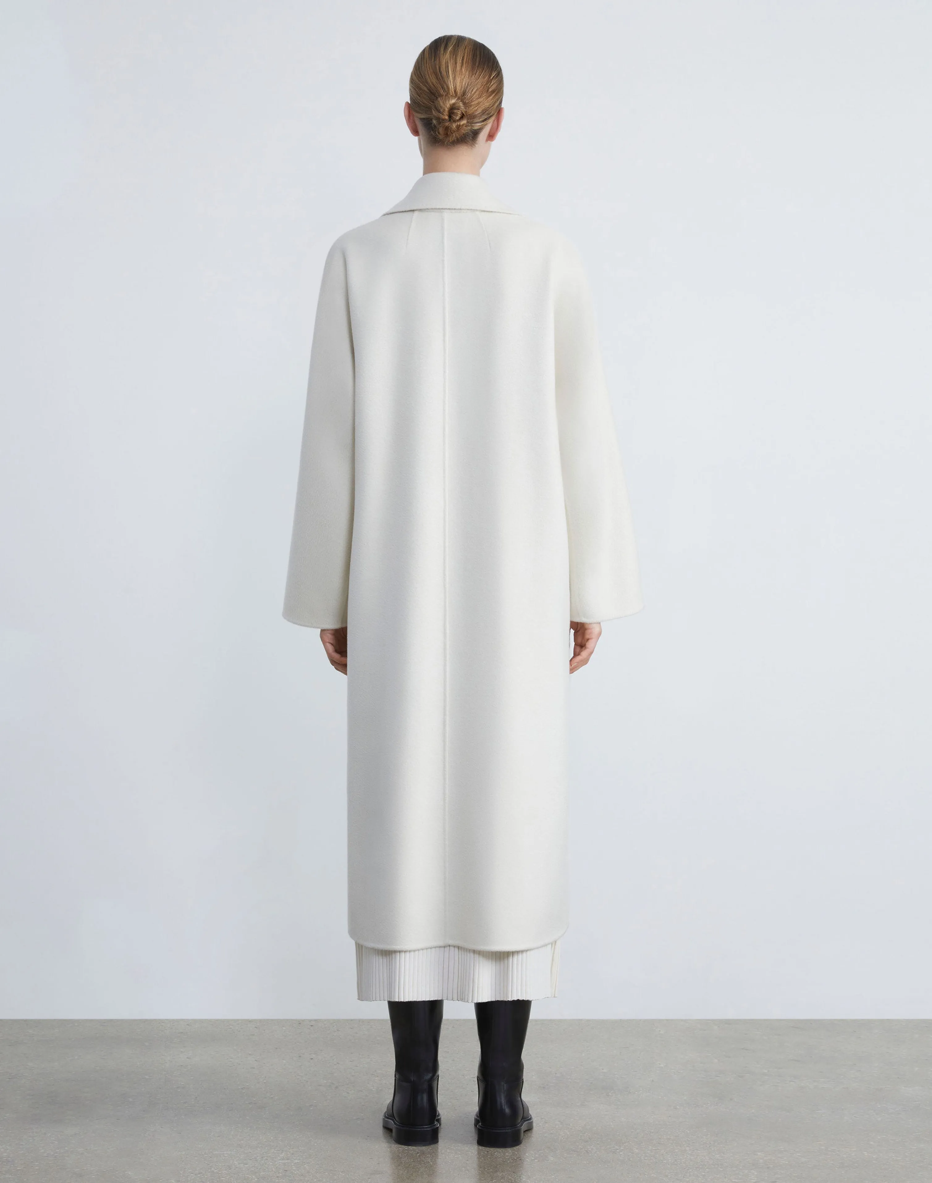 Brushed Cashmere Double Face Oversized Coat