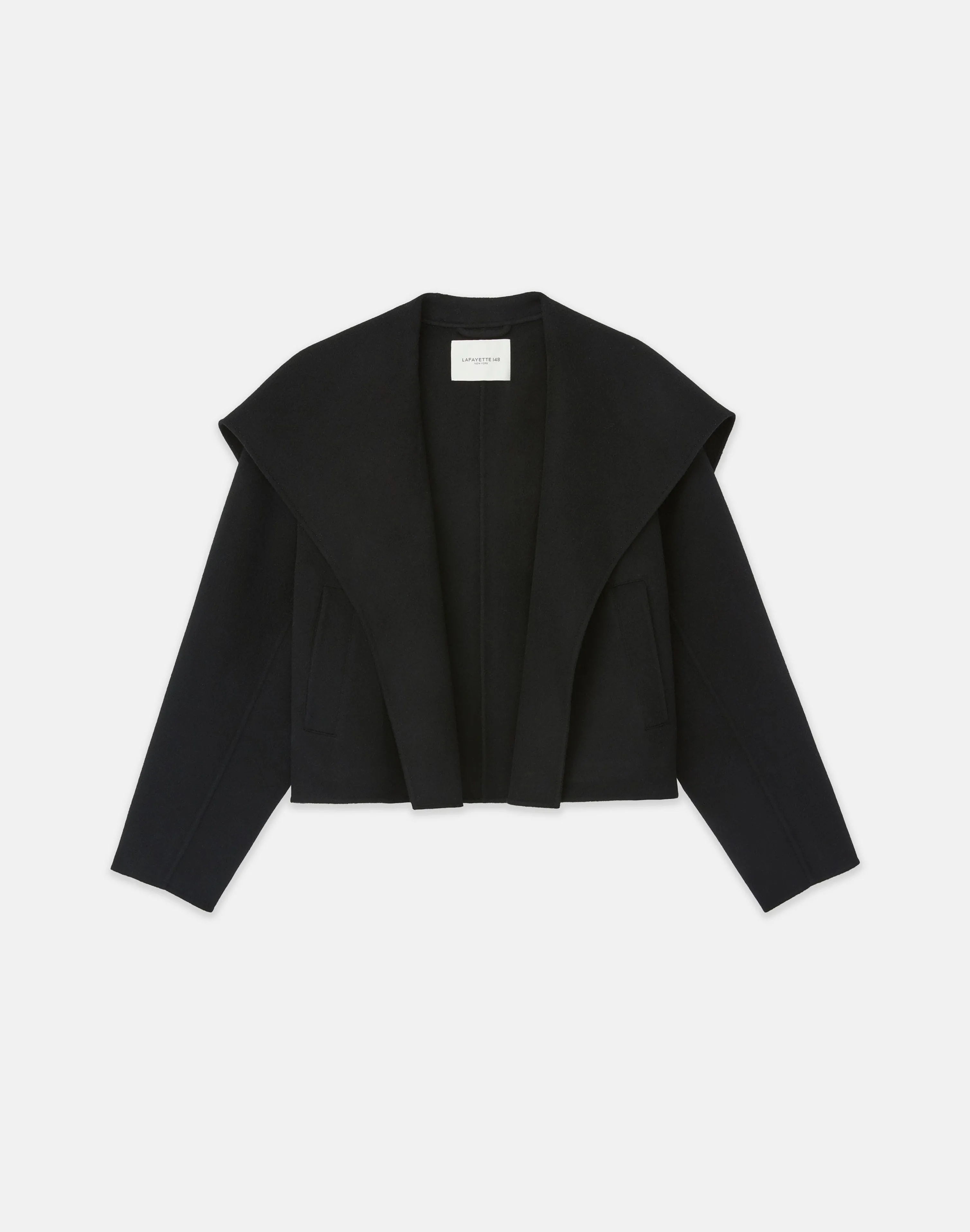 Wool-Cashmere Double Face Shawl Collar Oversized Coat