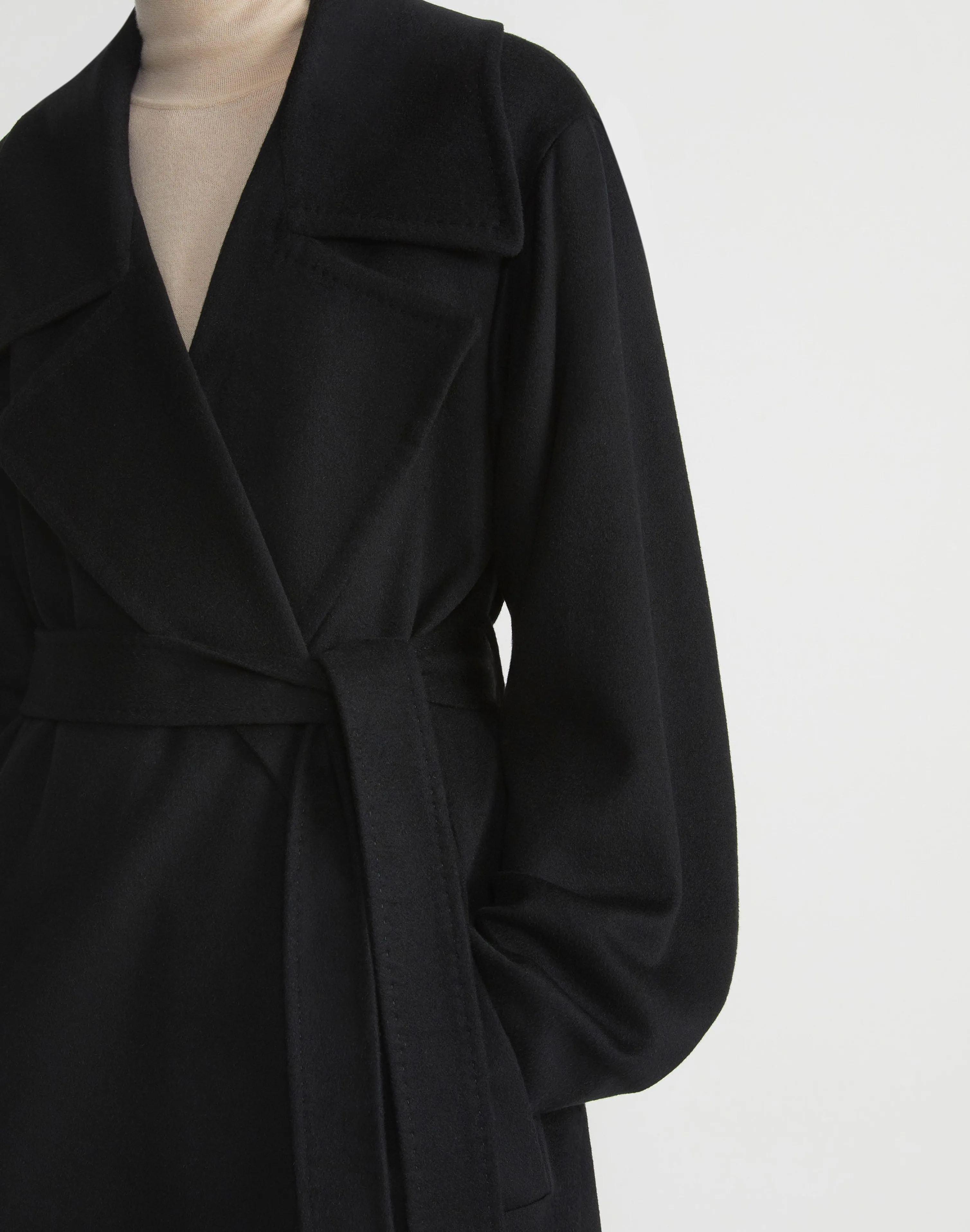 Camel Hair Oversized Trench Coat