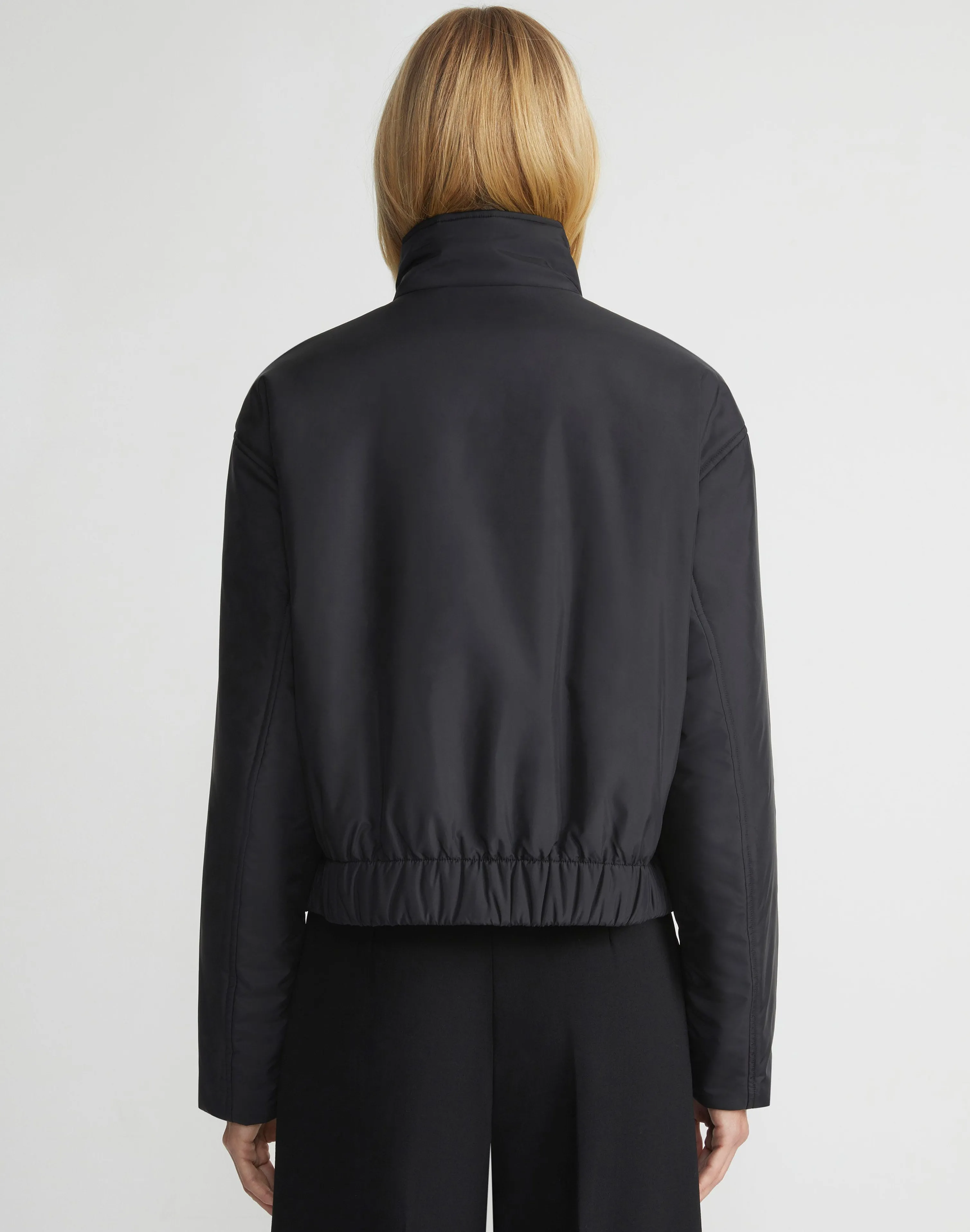 Recycled Poly Stand Collar Puffer Jacket