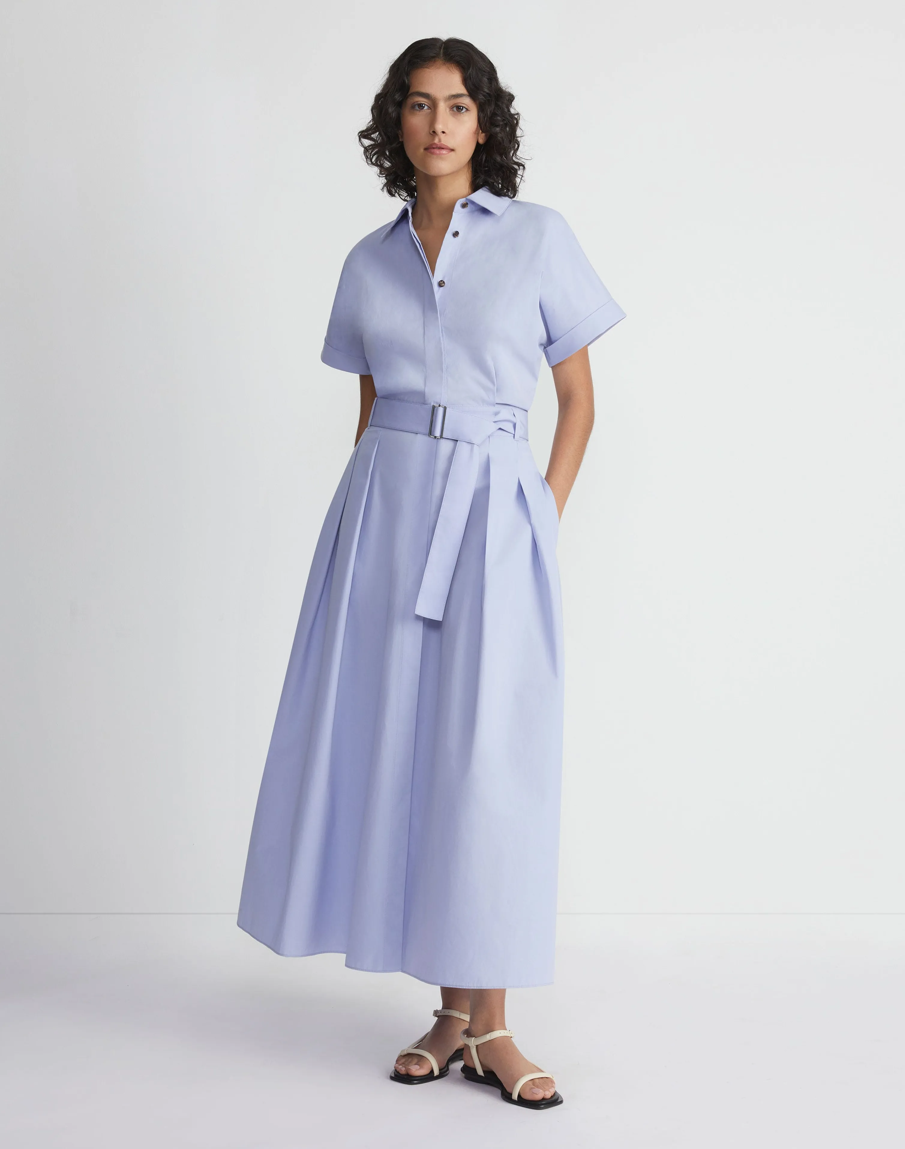 Organic Cotton Poplin Shirtdress