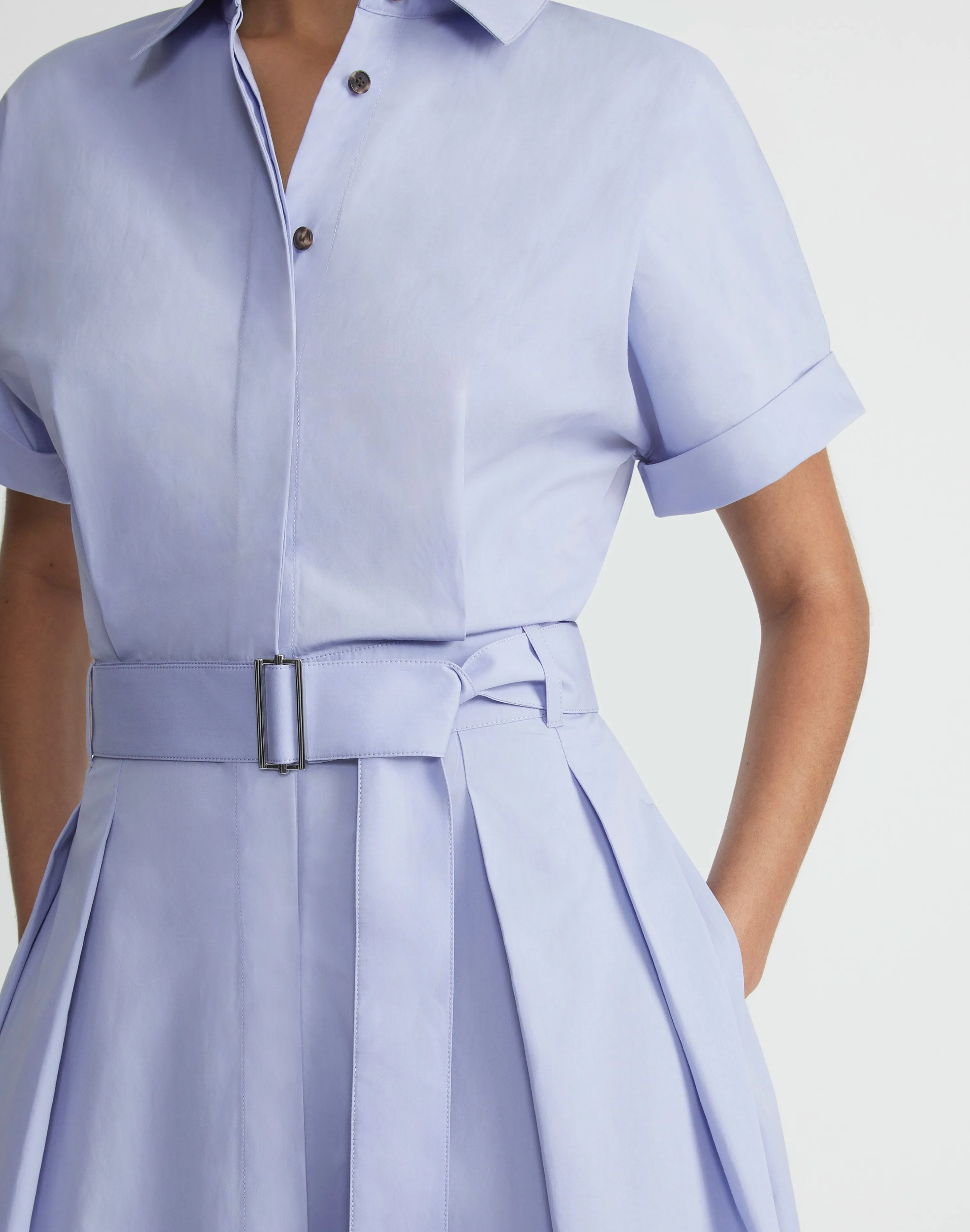 Organic Cotton Poplin Shirtdress
