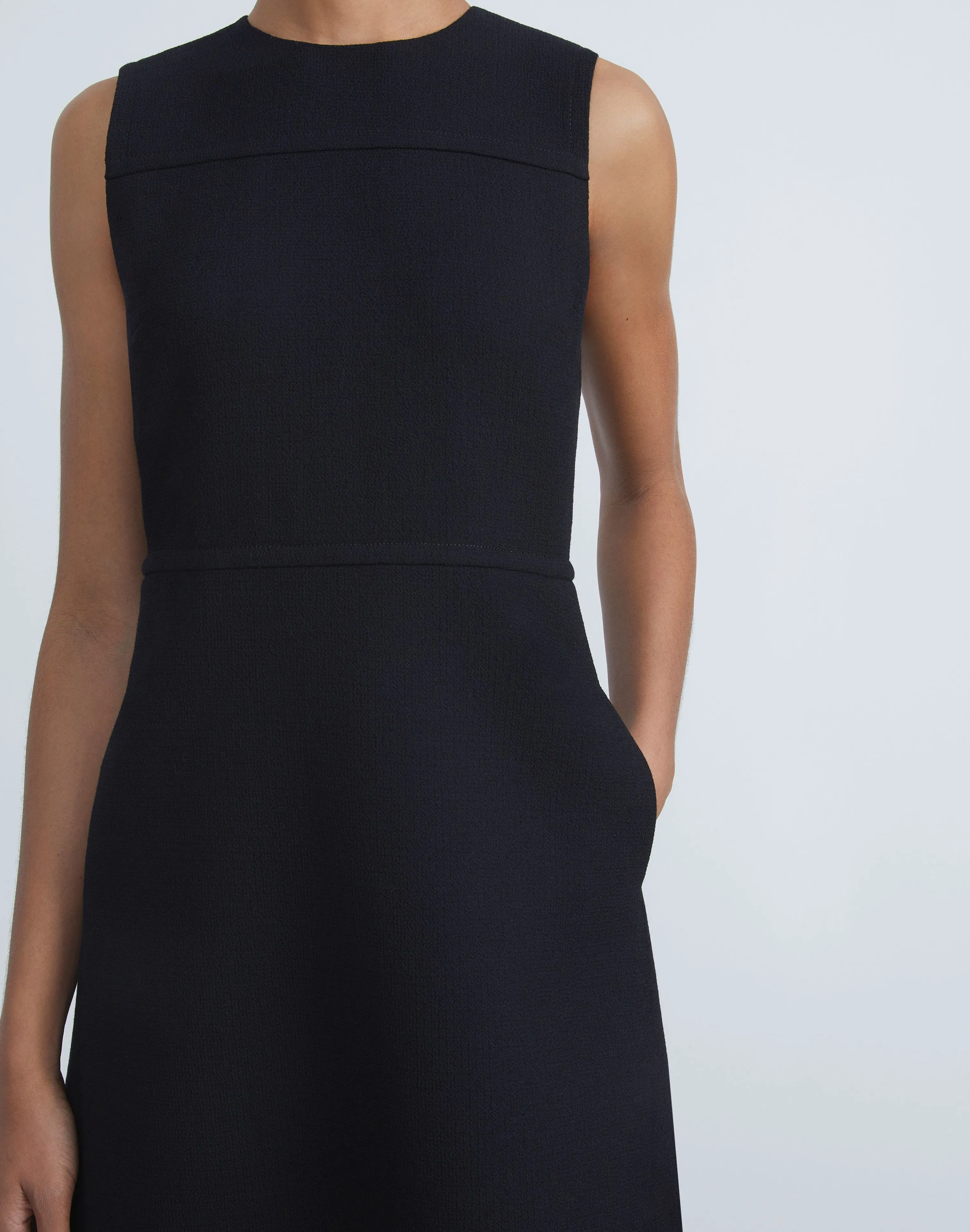 Responsible Wool Nouveau Crepe Sleeveless Dress