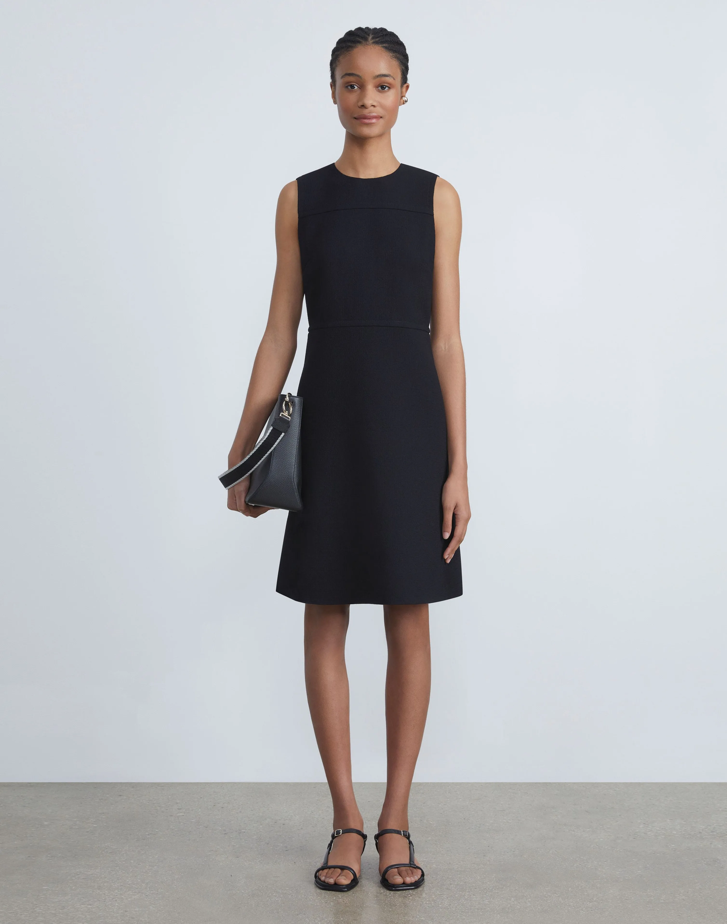 Responsible Wool Nouveau Crepe Sleeveless Dress