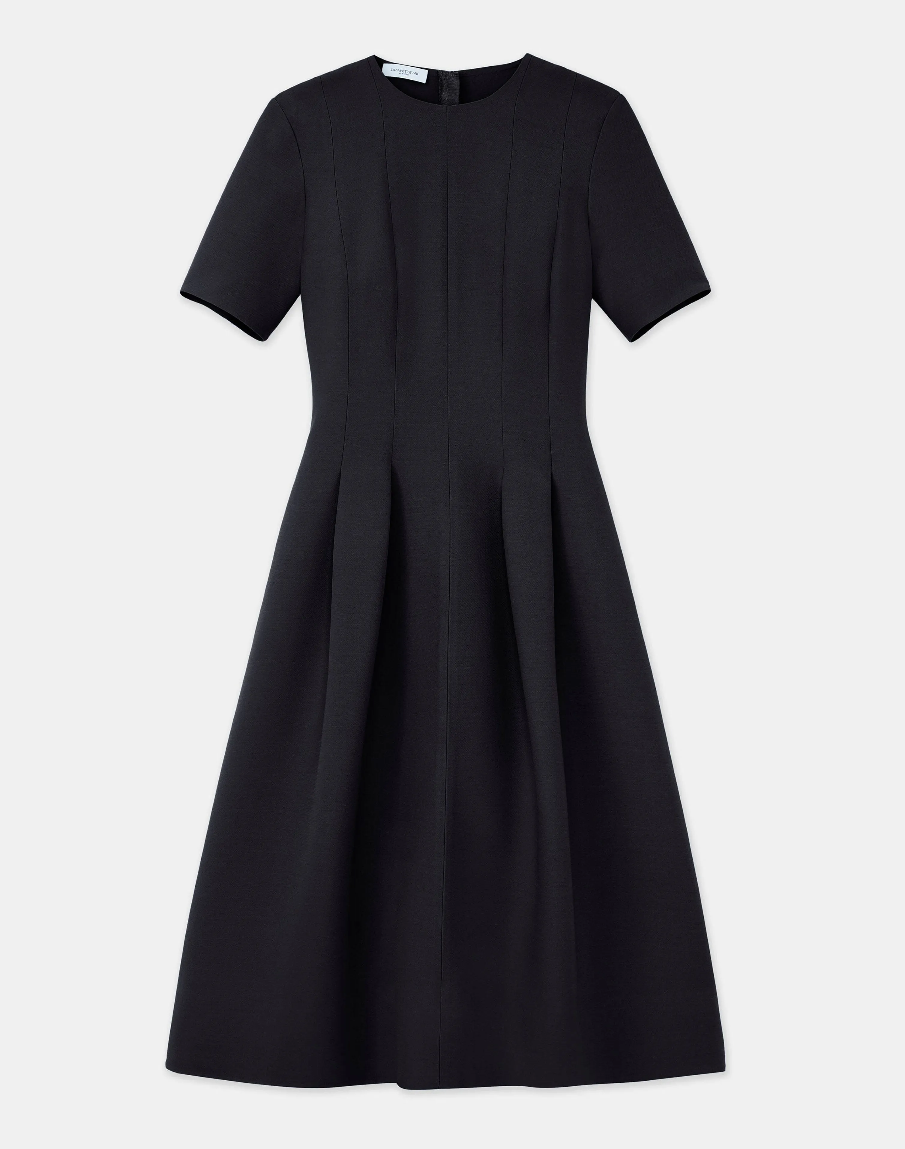 Wool-Silk Crepe Dress
