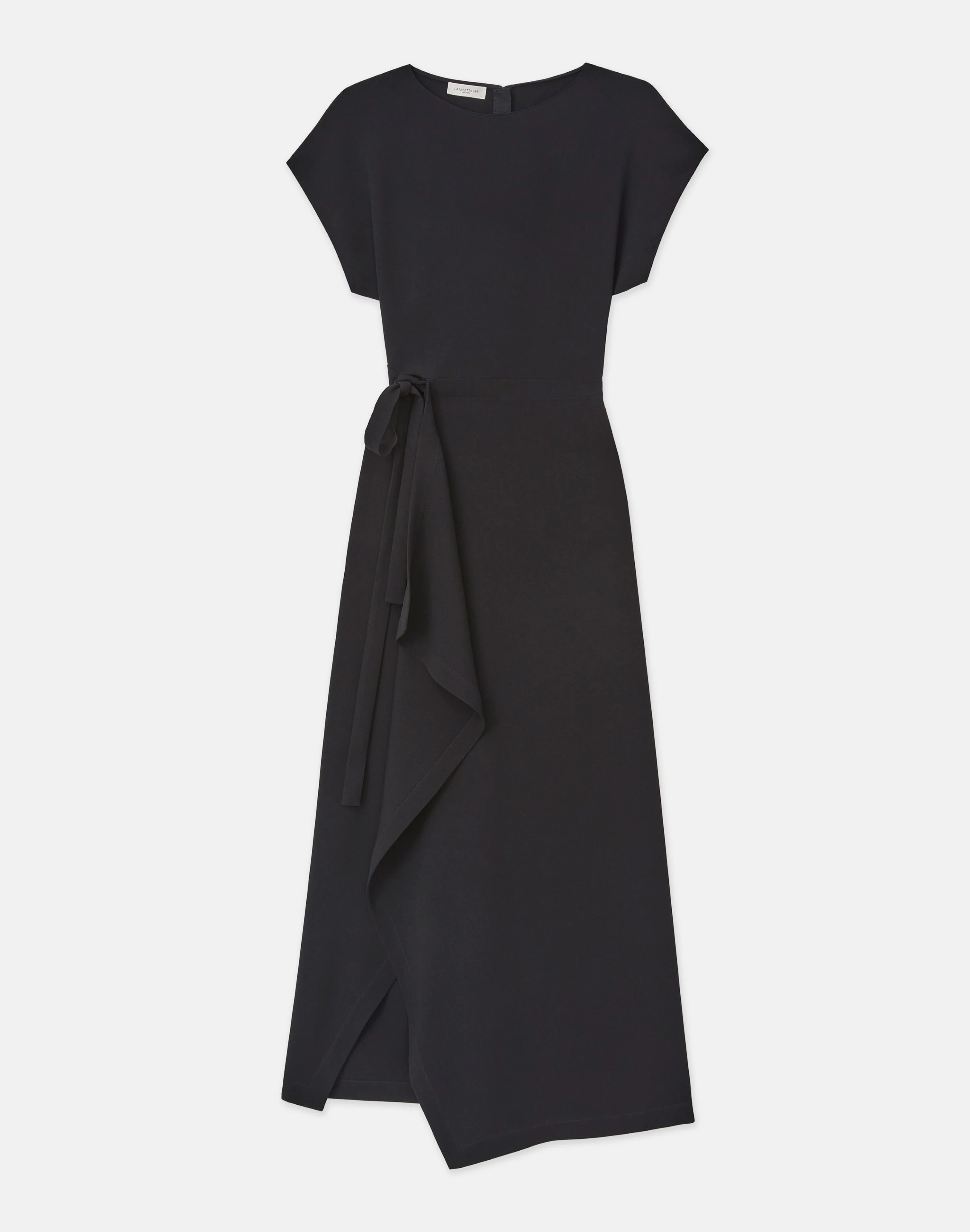 Finesse Crepe Tie Front Dress