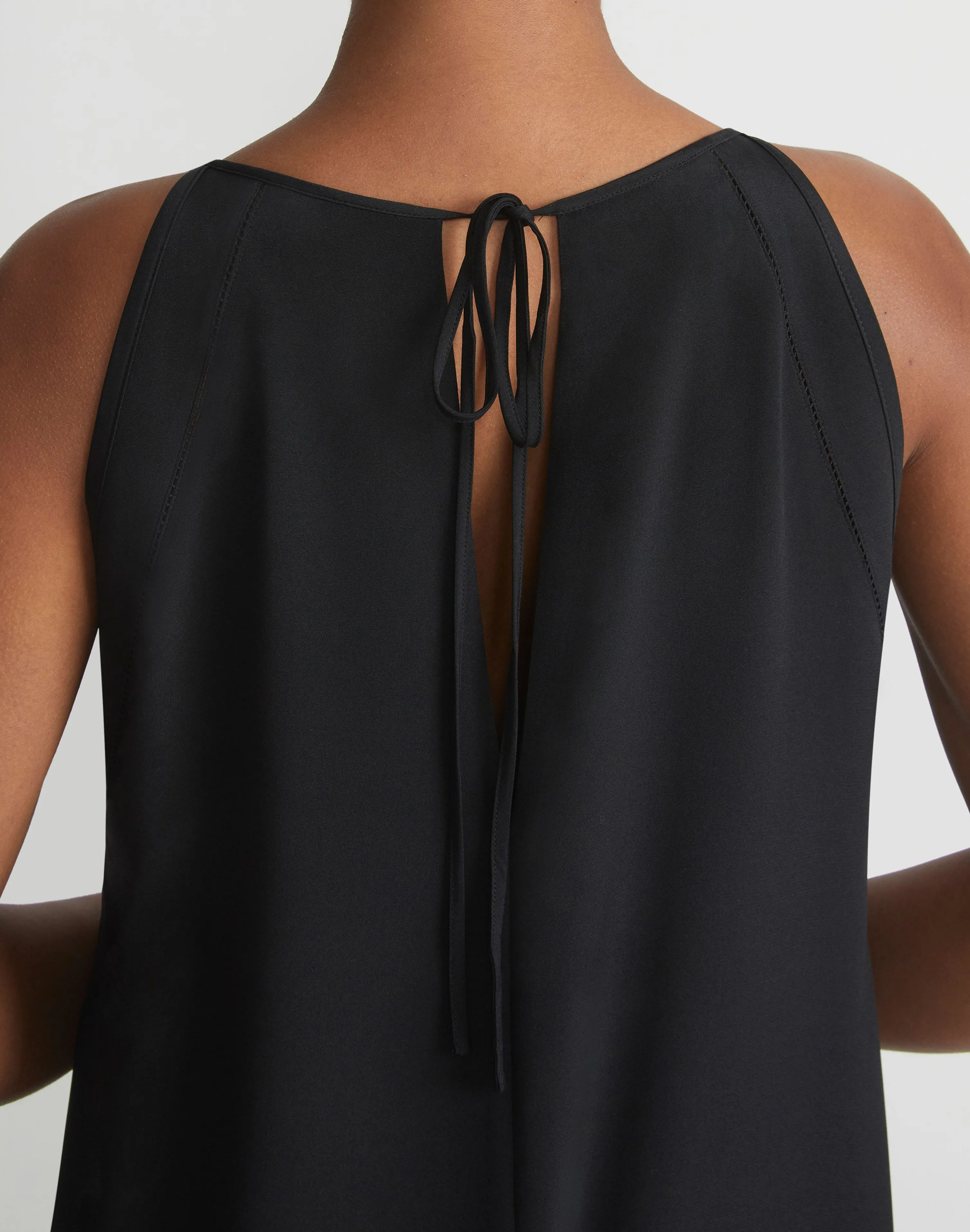 Organic Silk Stretch Georgette A-Line Gown