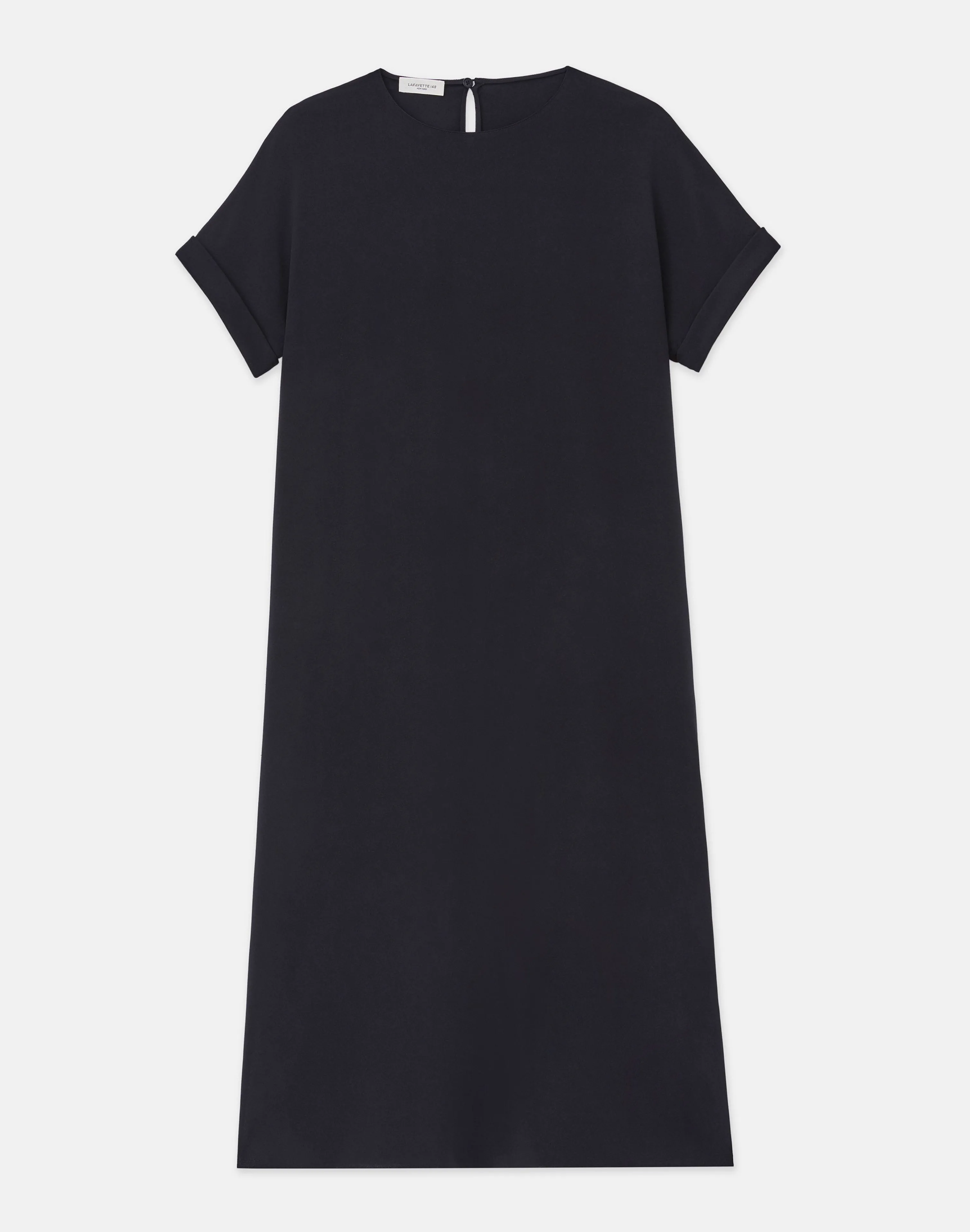 Silk Stretch Georgette T-Shirt Dress