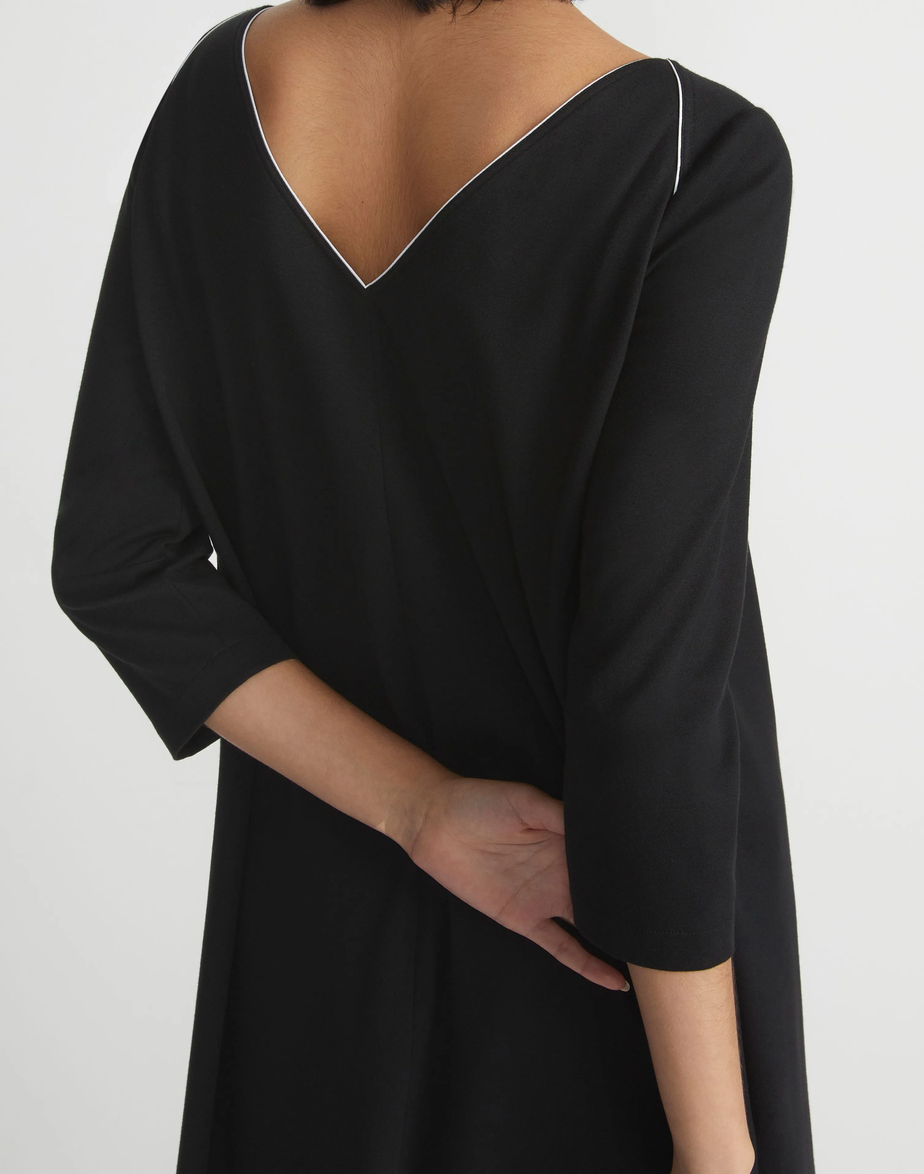 Lightweight Punto Milano A-Line Shift Dress