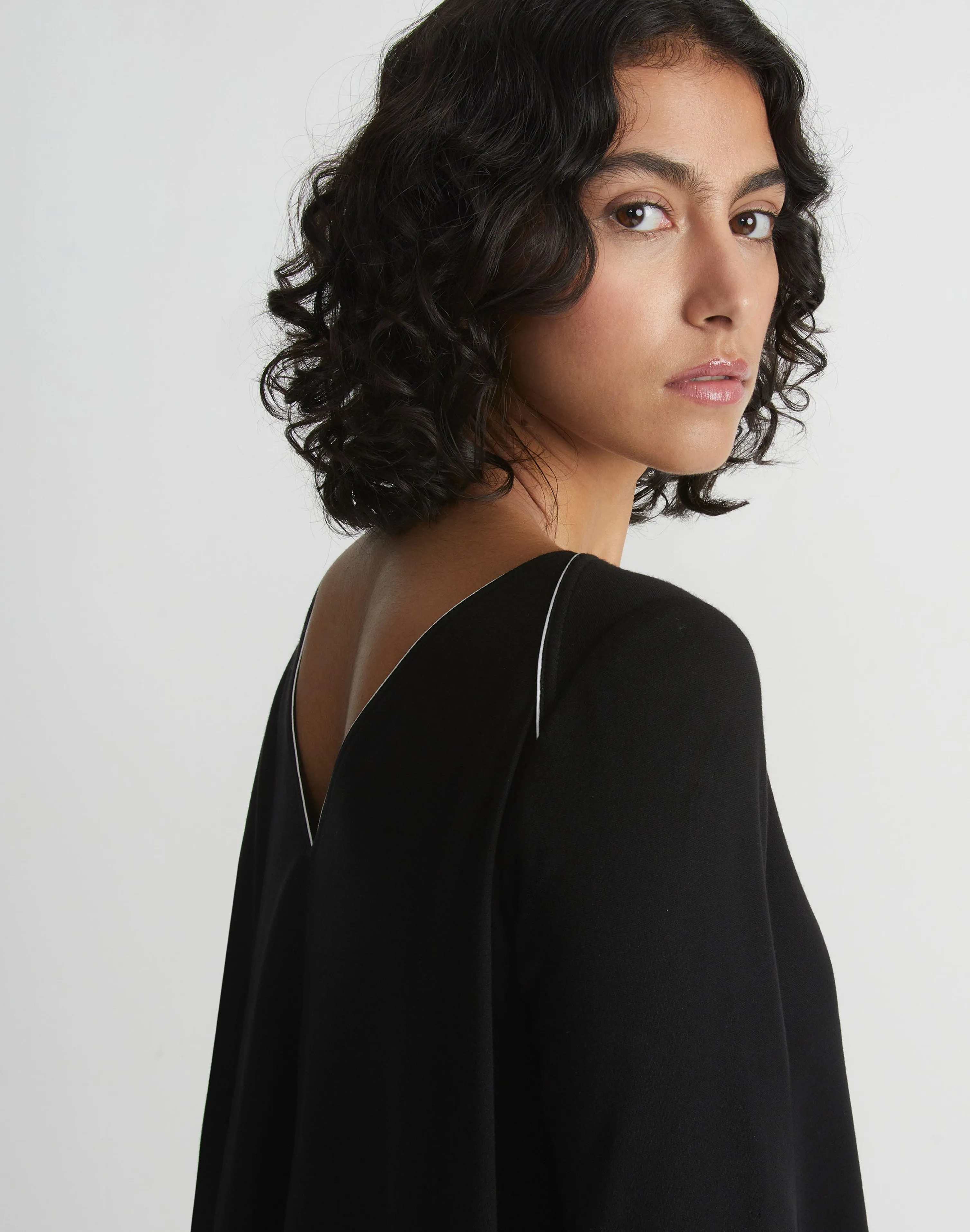 Lightweight Punto Milano A-Line Shift Dress