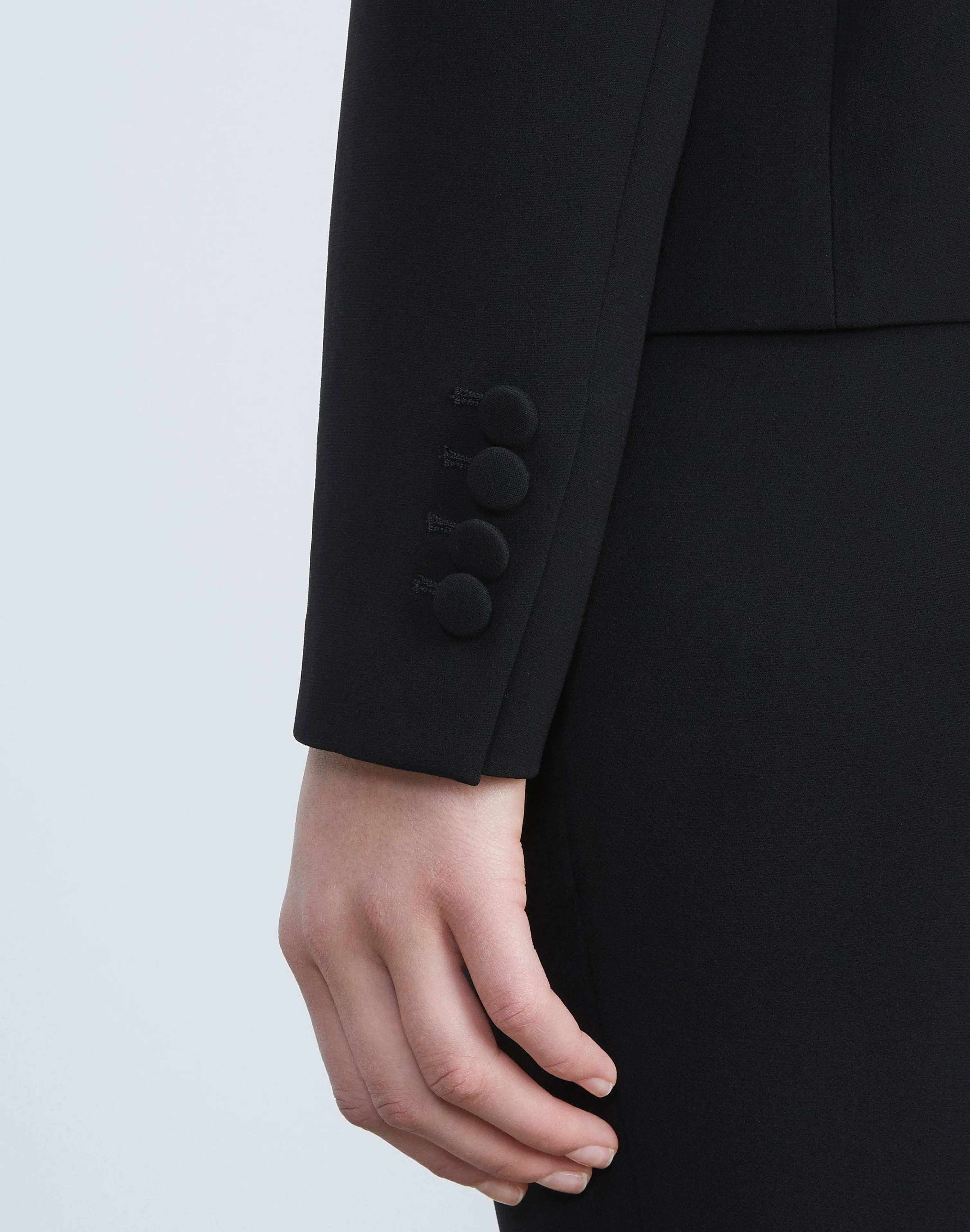 Finesse Crepe Single Button Blazer