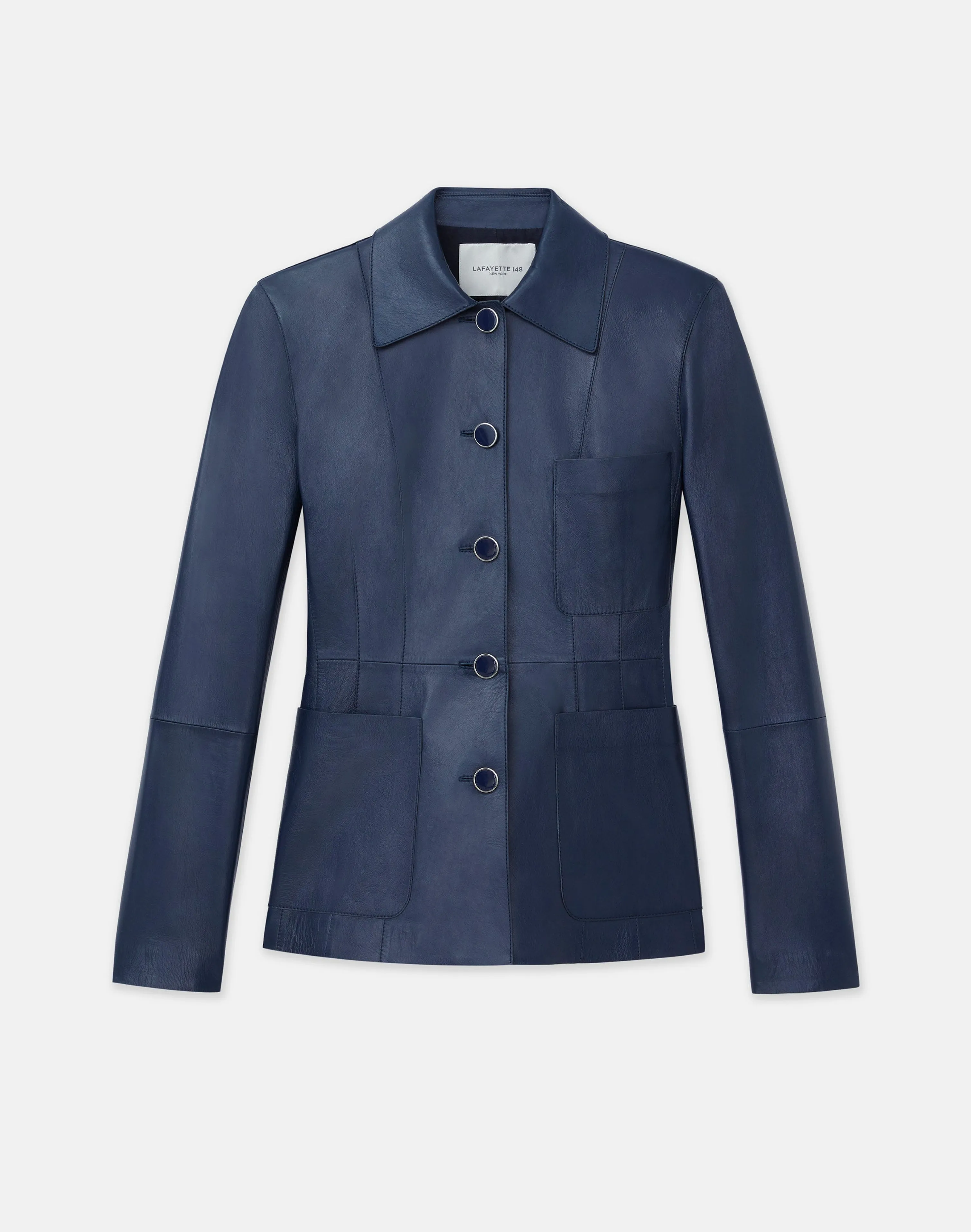 Nappa Leather Tailored Chore Jacket