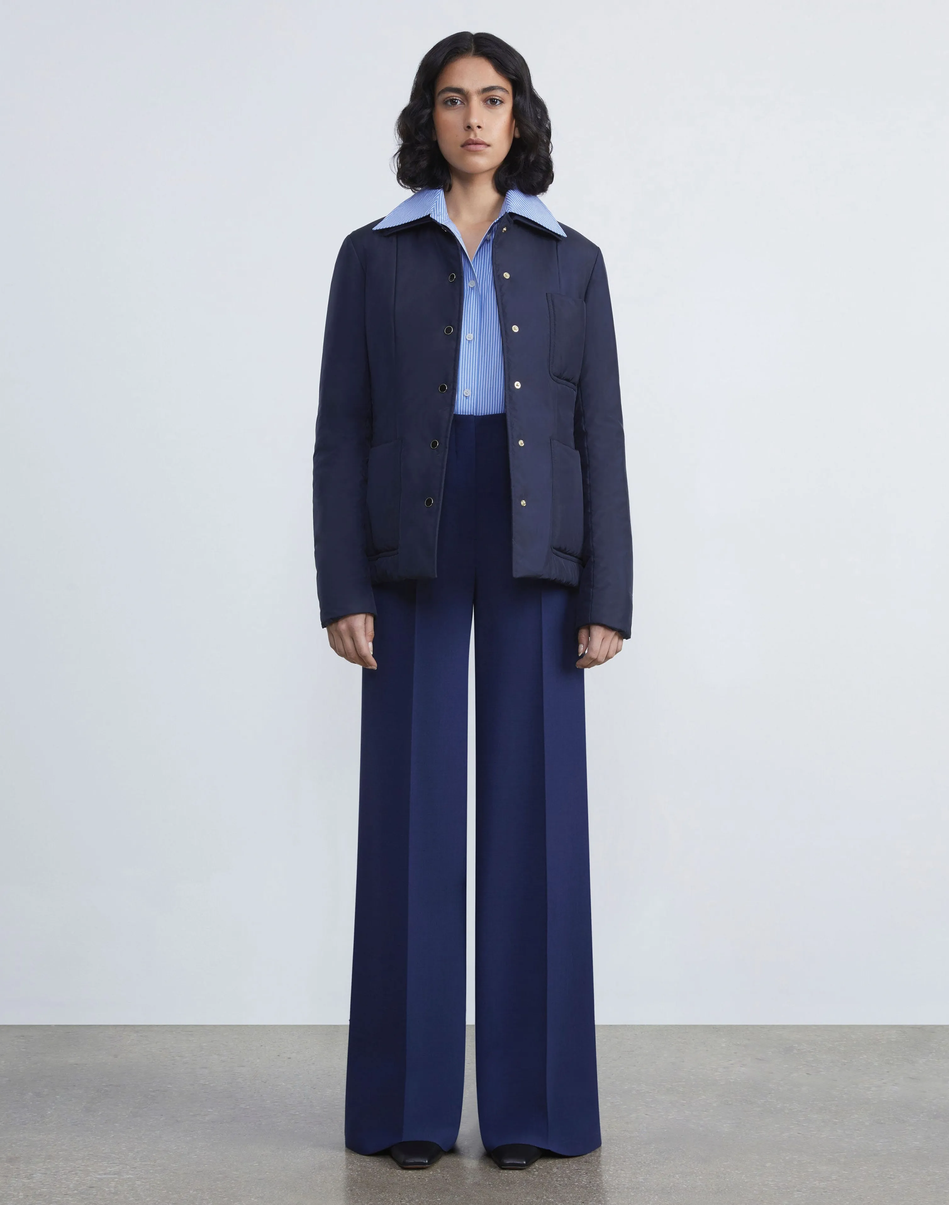 Recycled Poly Quilted Tailored Chore Jacket