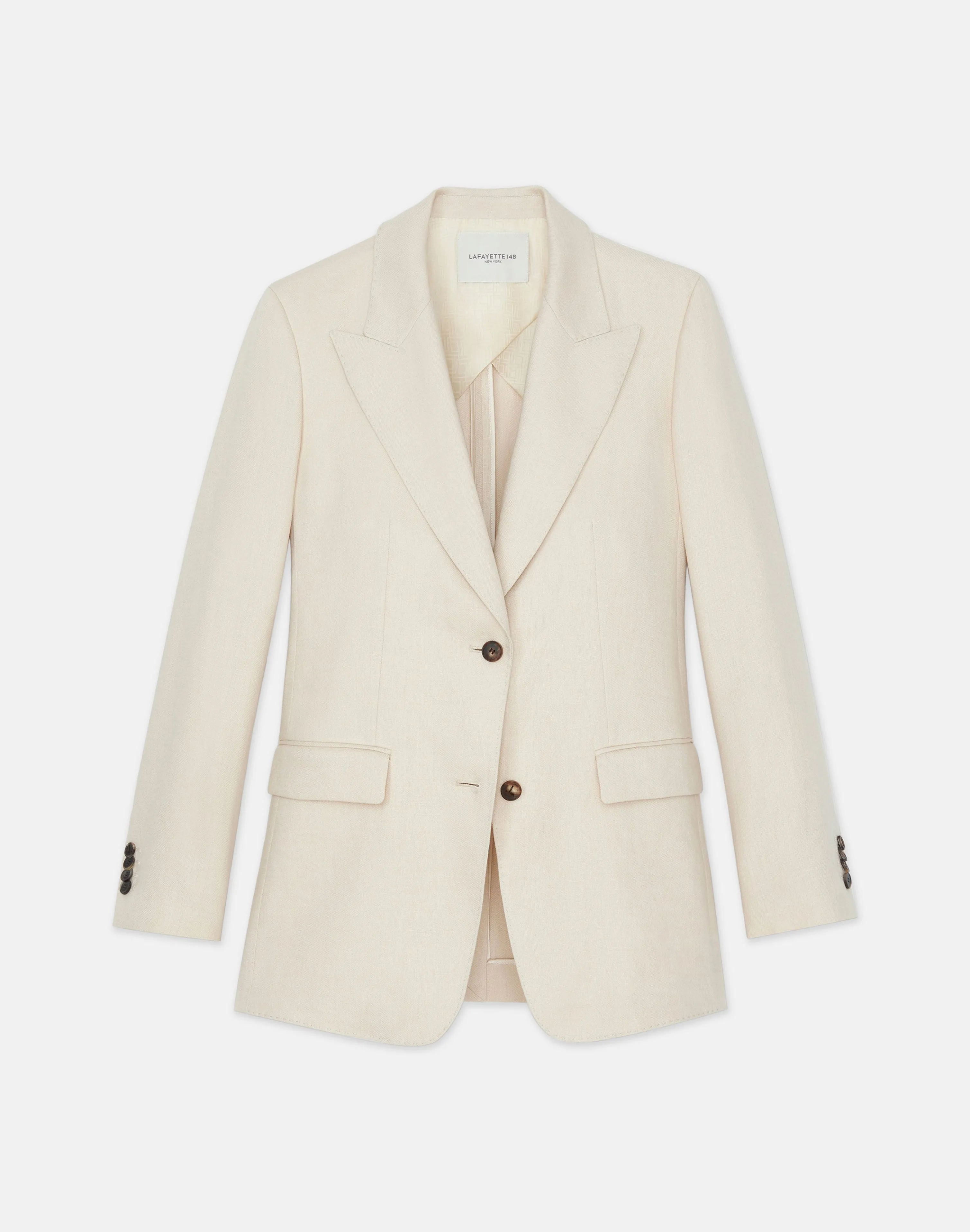 Linen Peak Lapel Blazer