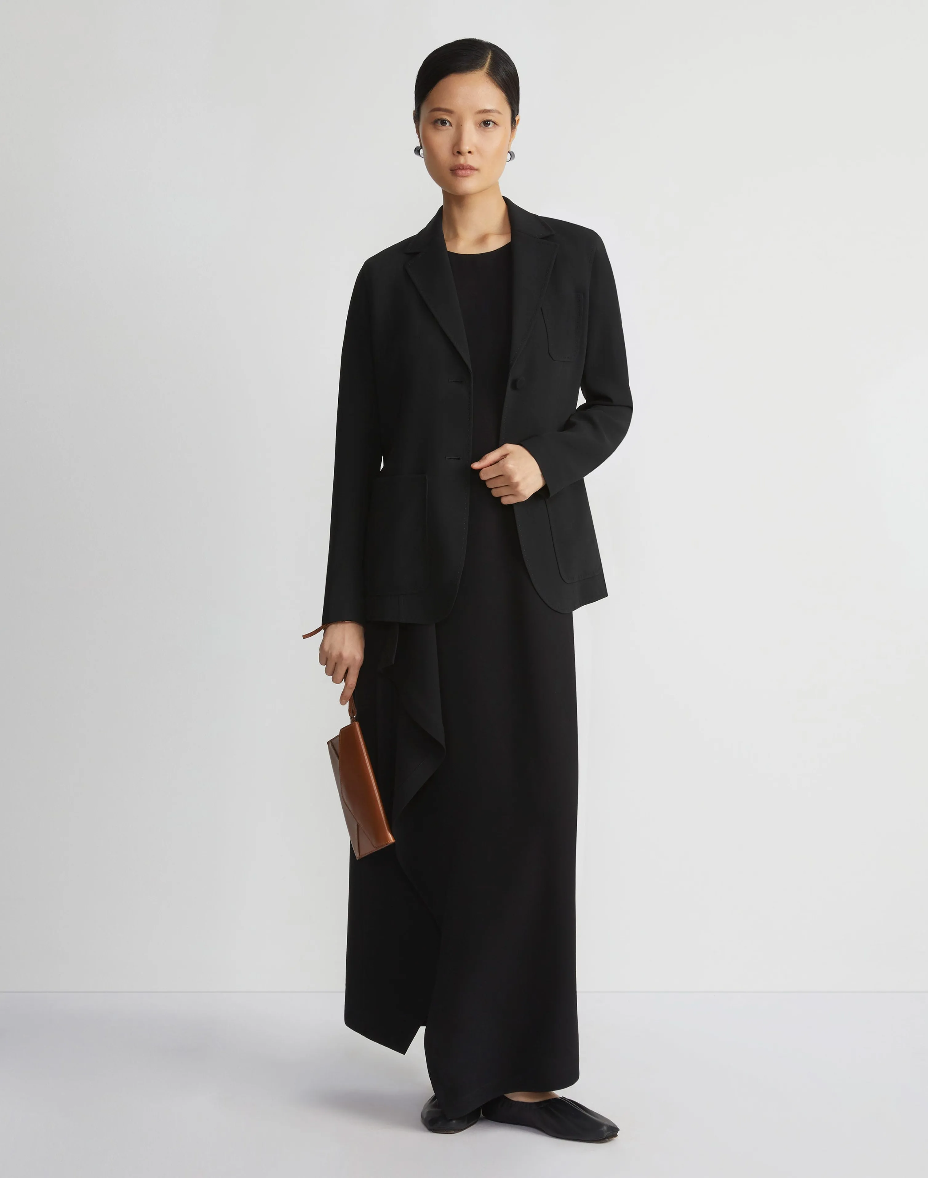 Finesse Crepe Three Pocket Blazer