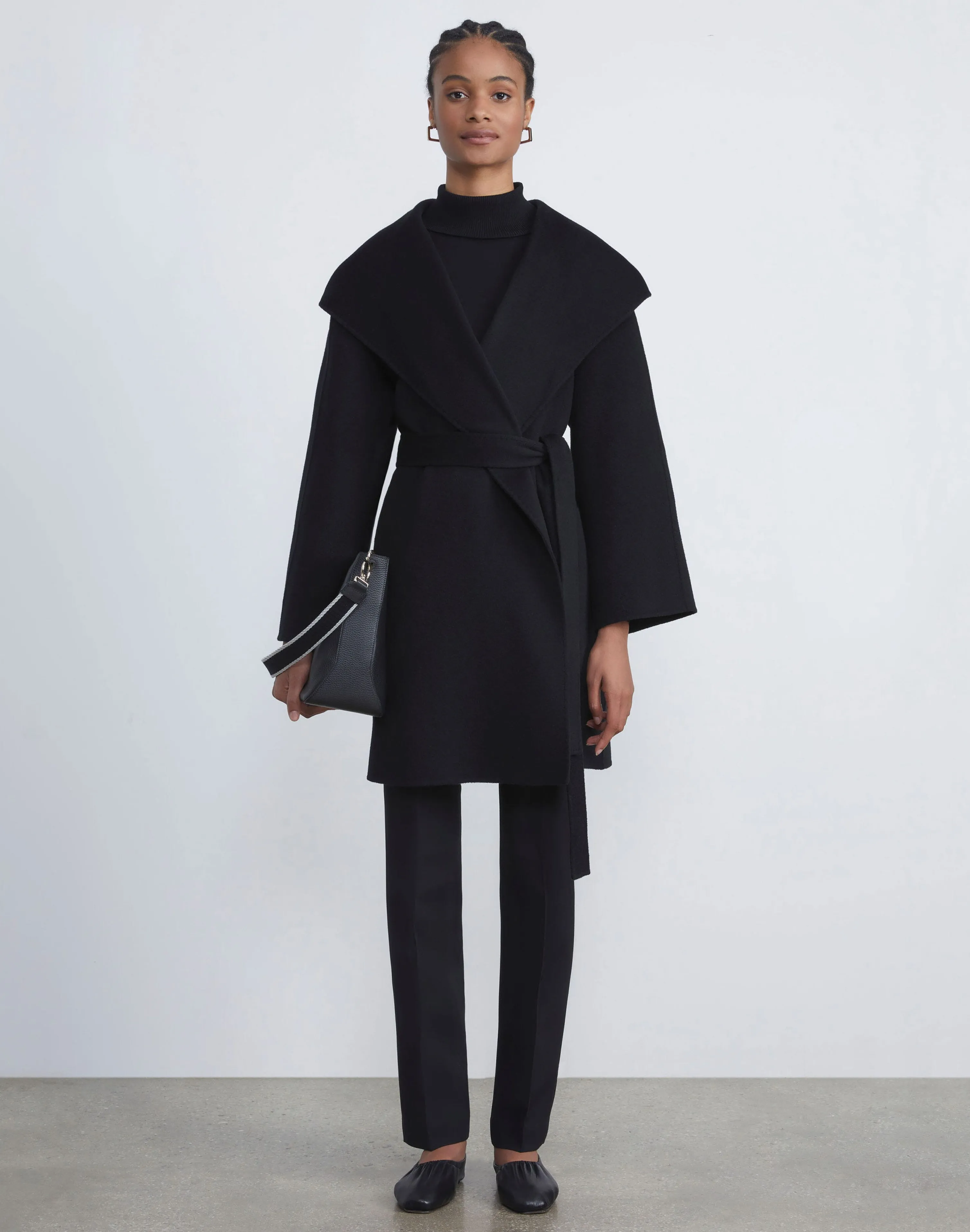 Wool-Silk Crepe Barrow Pant