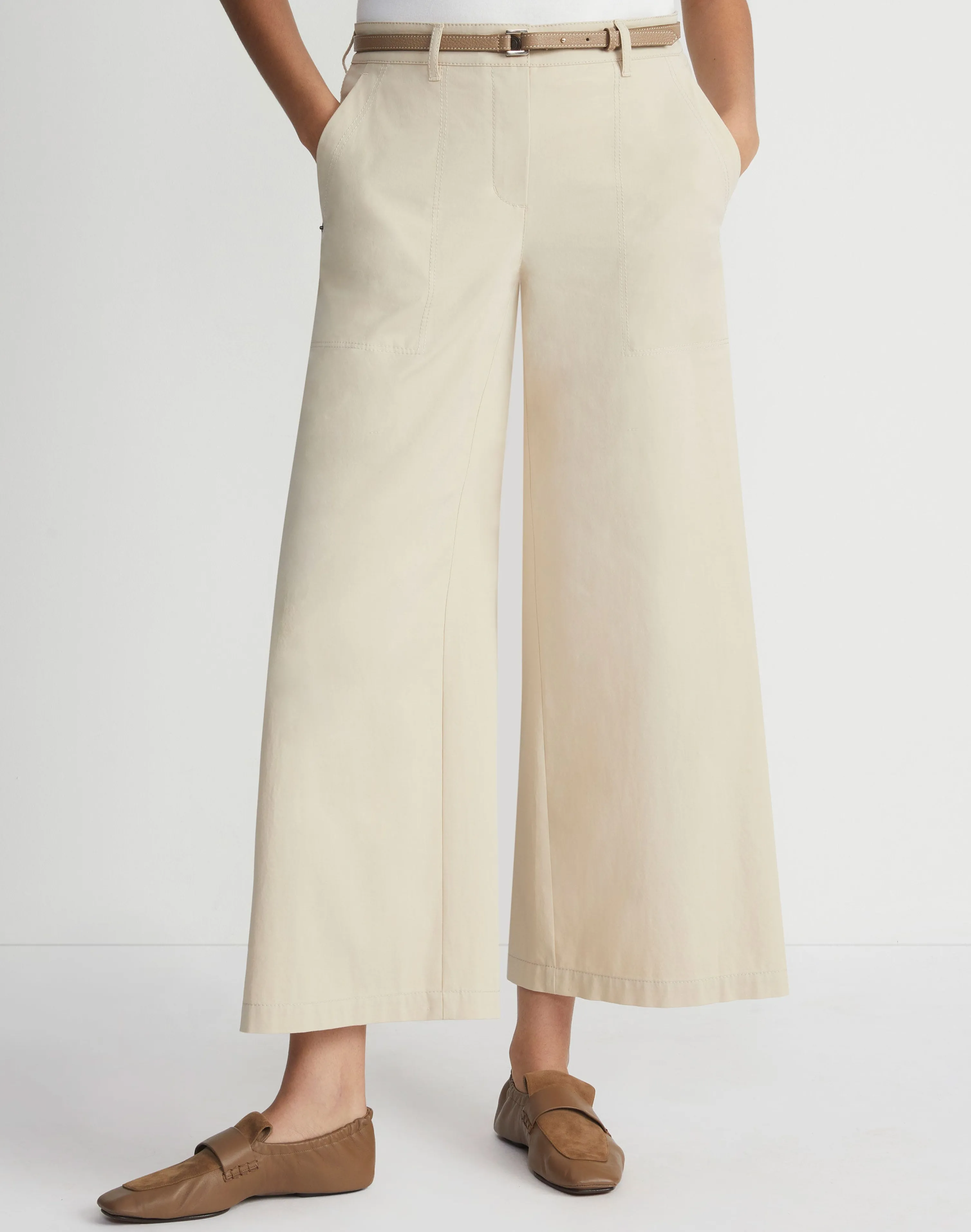 Bi-Stretch Pima Cotton Fulton Cropped Pant