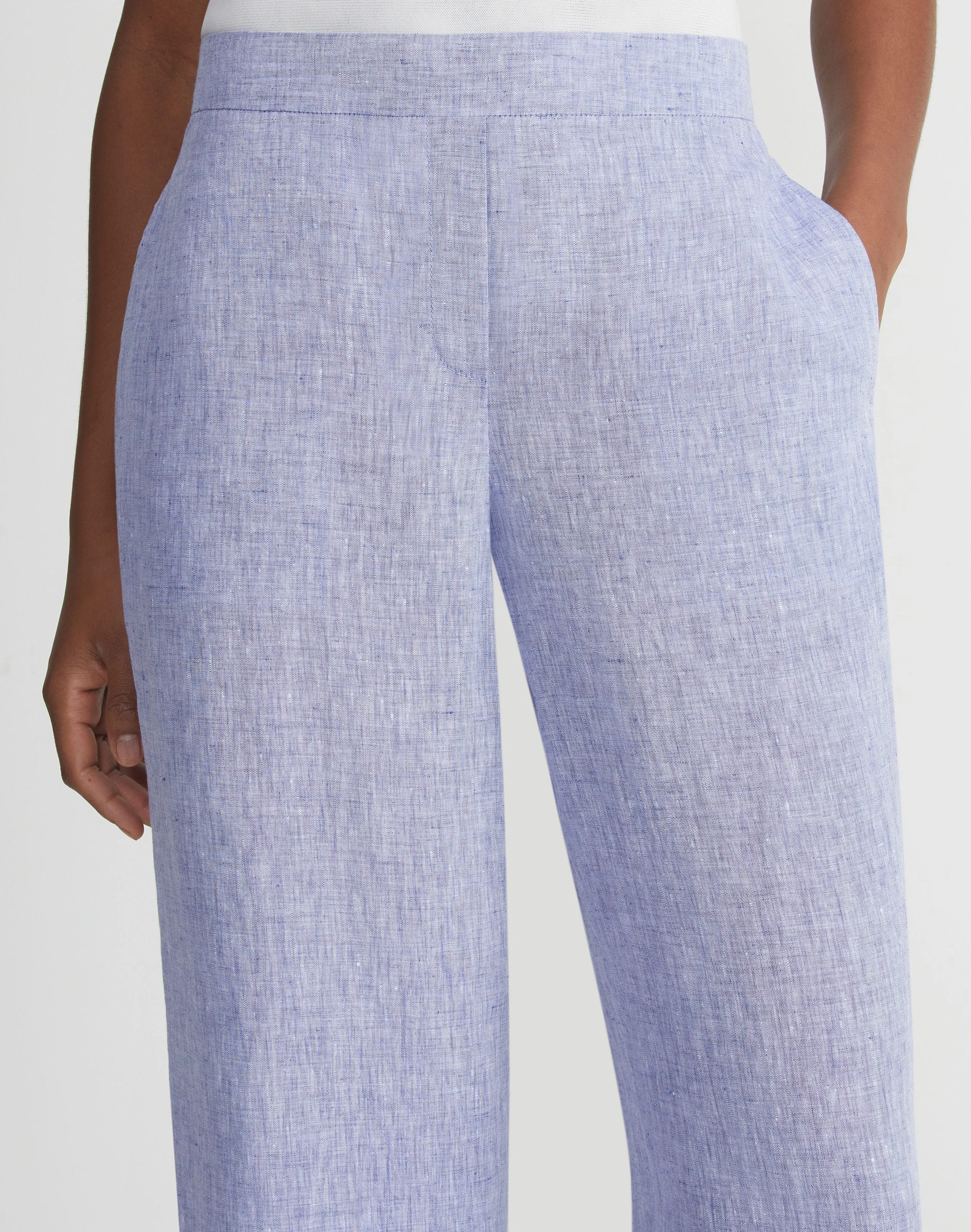 Organic Linen Columbus Cropped Pant