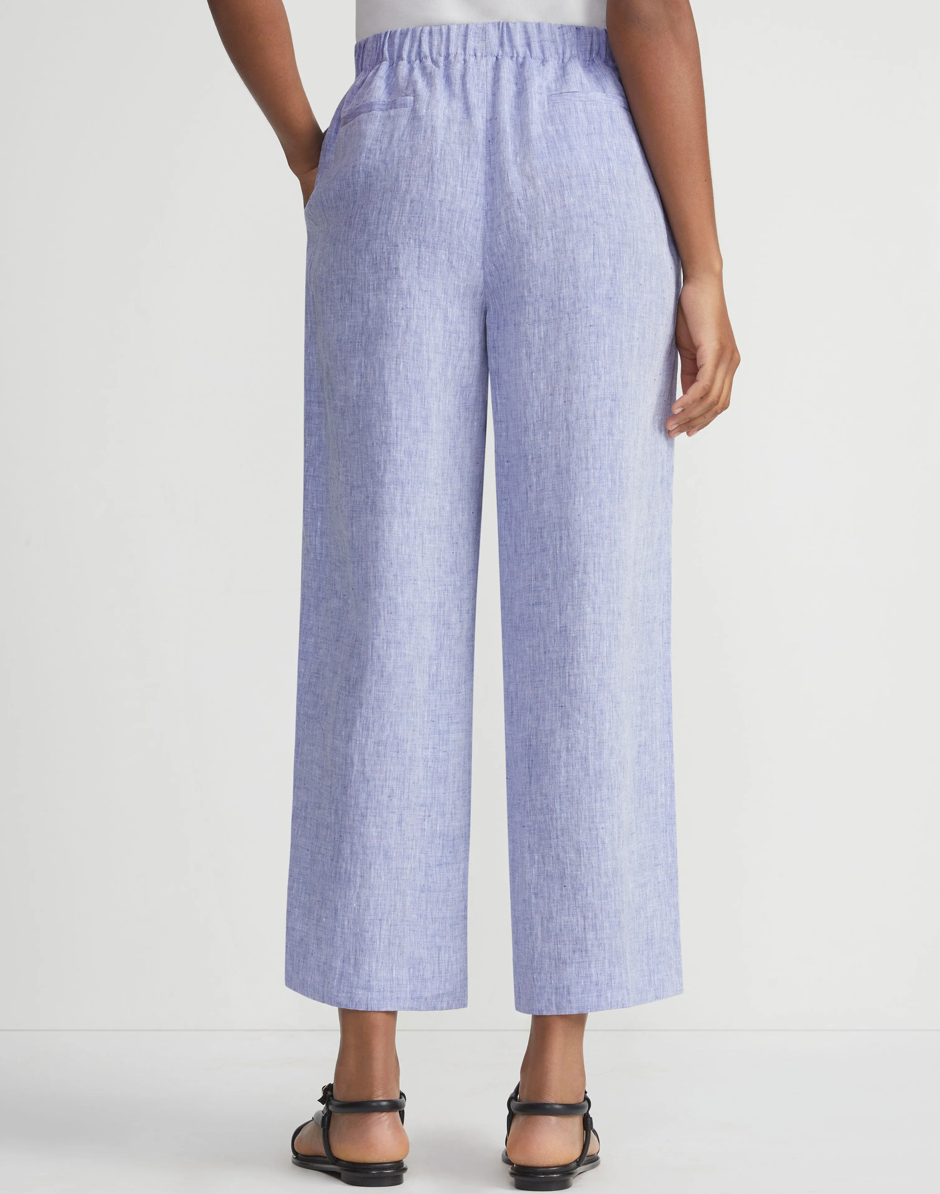 Organic Linen Columbus Cropped Pant