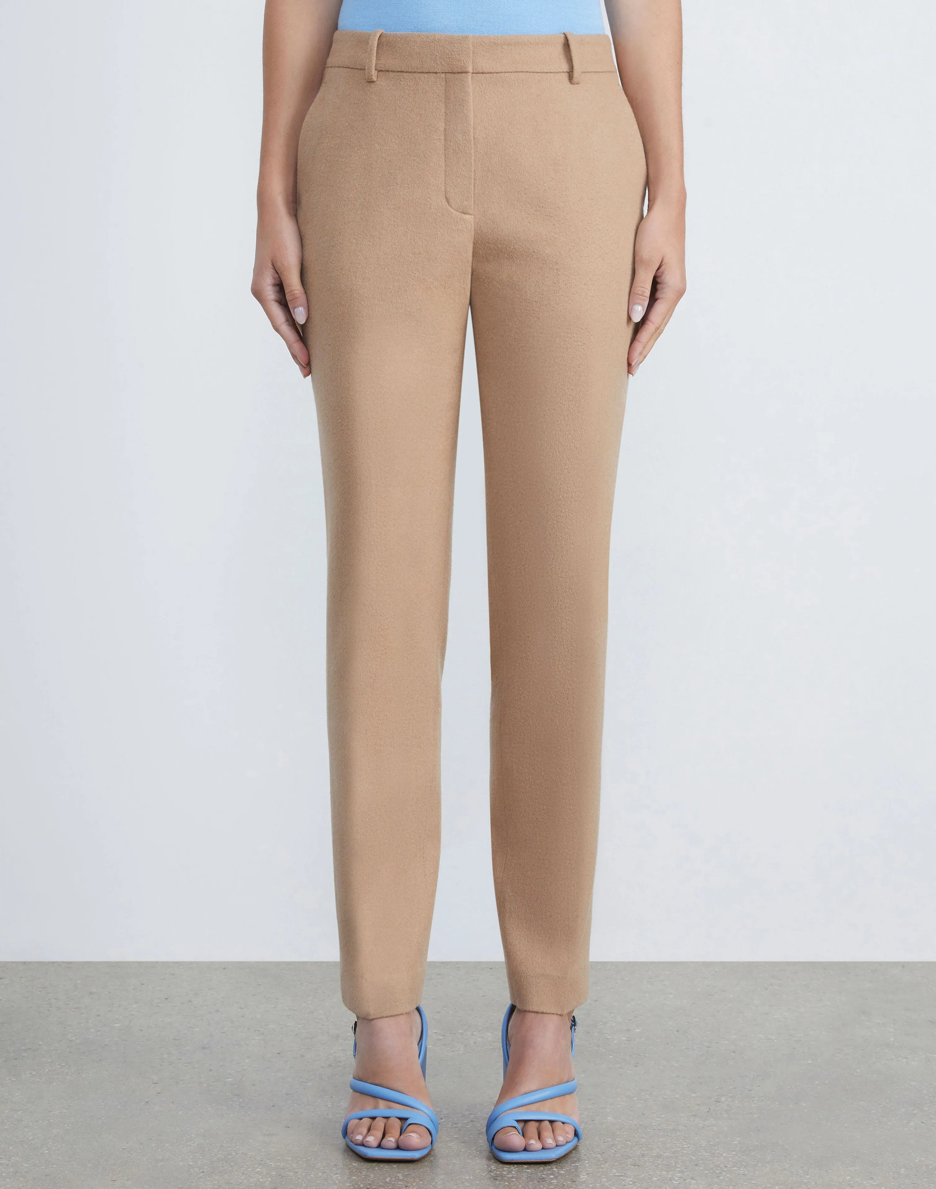 Camel Hair Clinton Ankle Pant