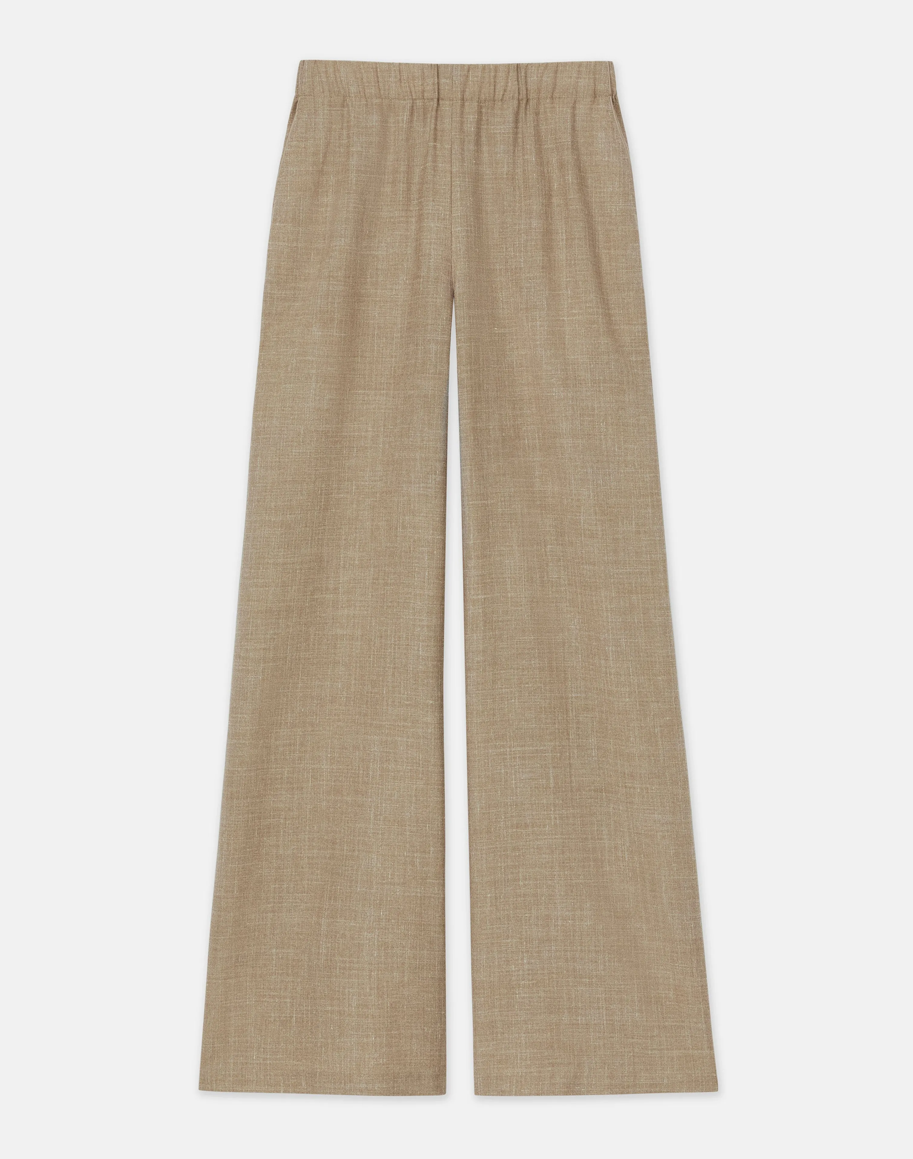 Virgin Wool Silk-Linen Riverside Pant