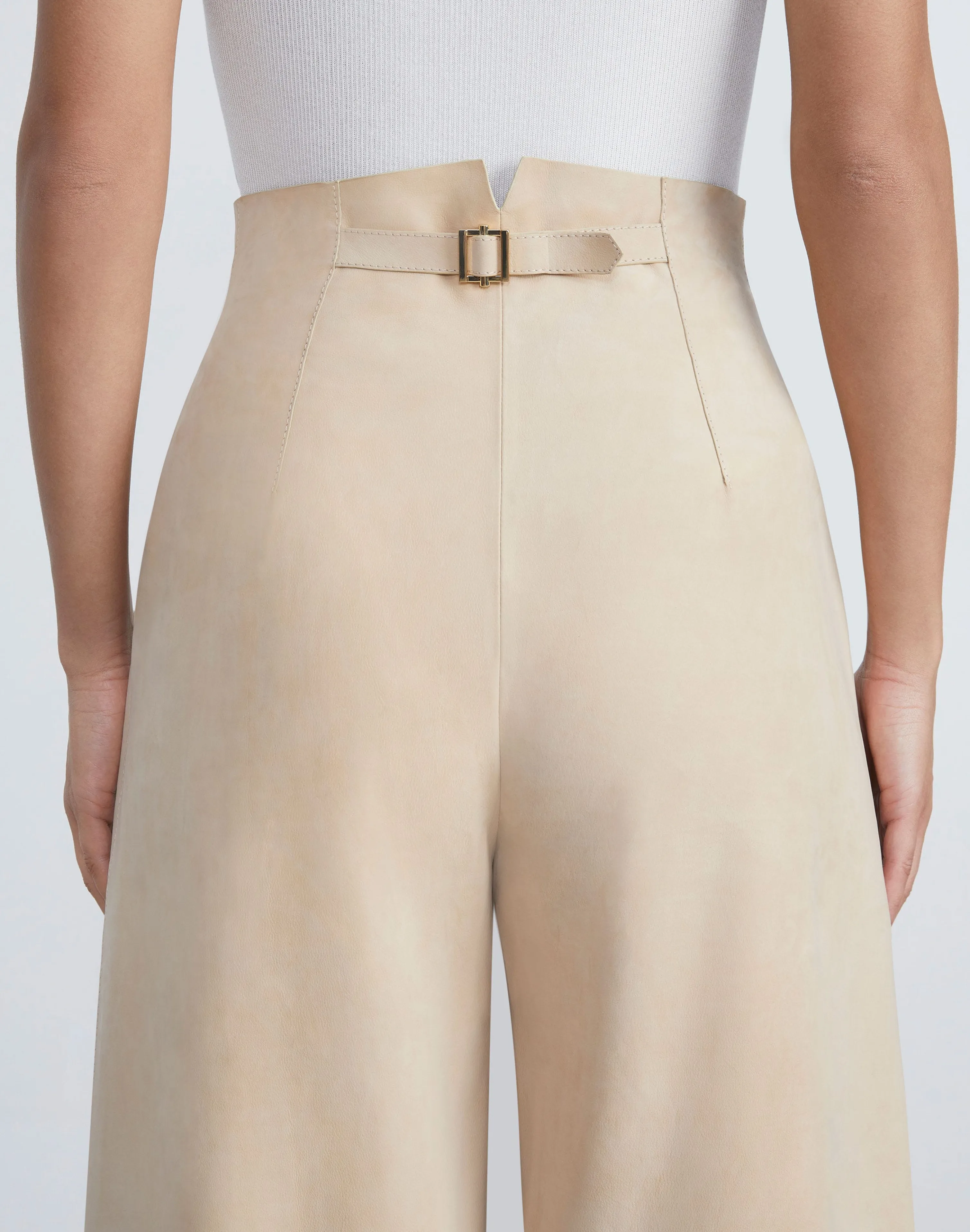 Paperfine Suede Thames Wide Leg Pant