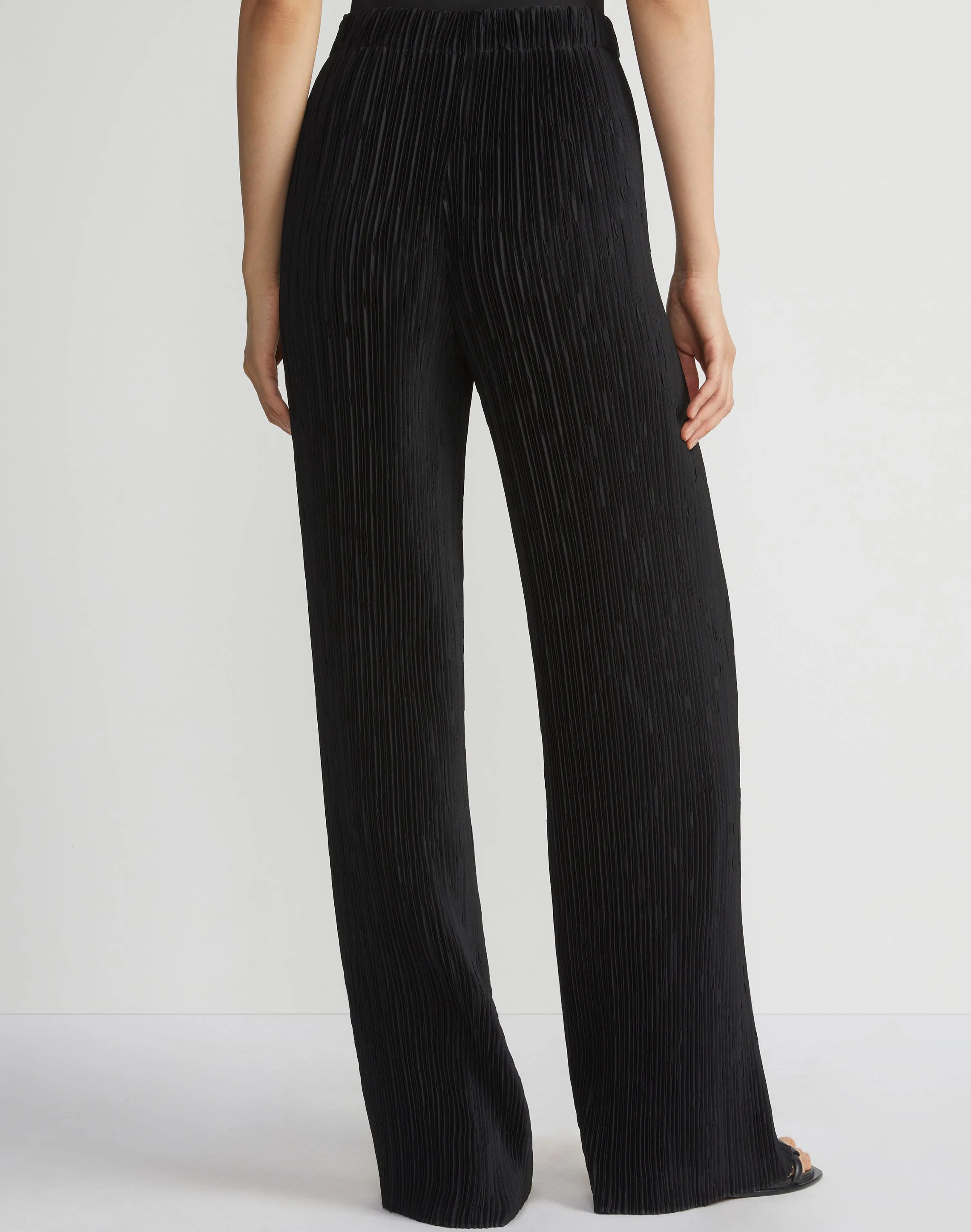 Recycled Poly Satin Plissé Parkside Pant