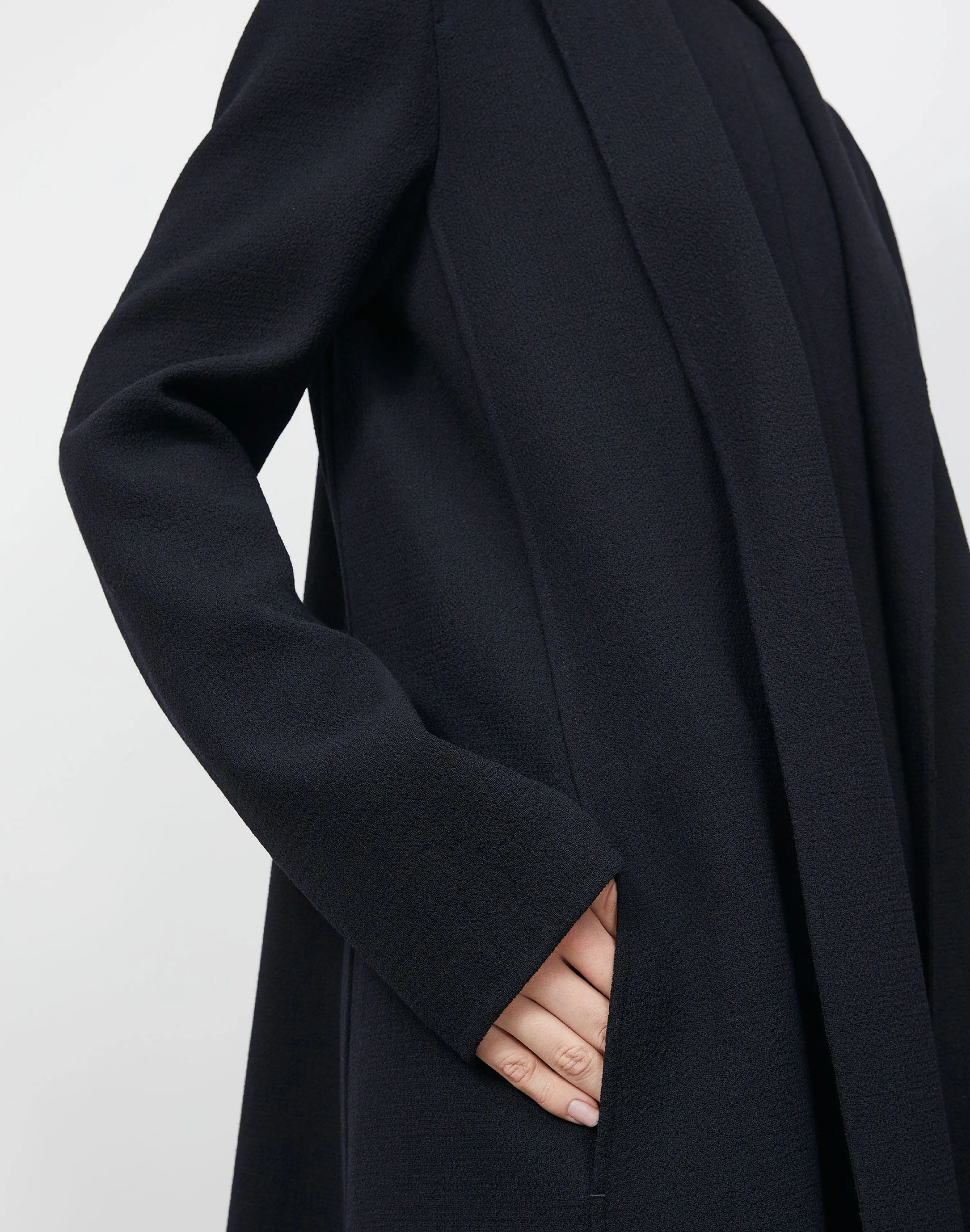 Responsible Wool Nouveau Crepe A-Line Jacket