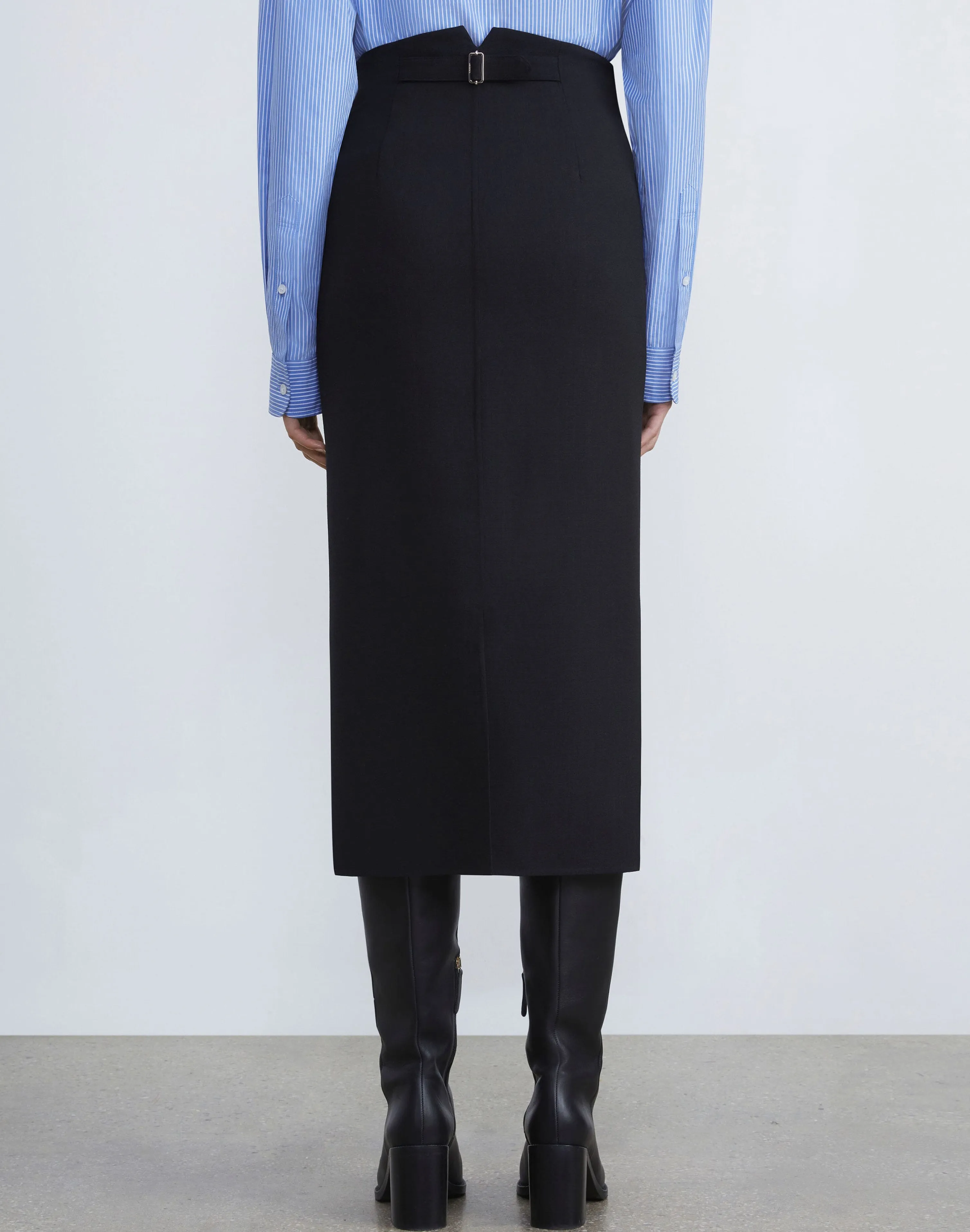 Responsible Wool Double Face Pencil Skirt