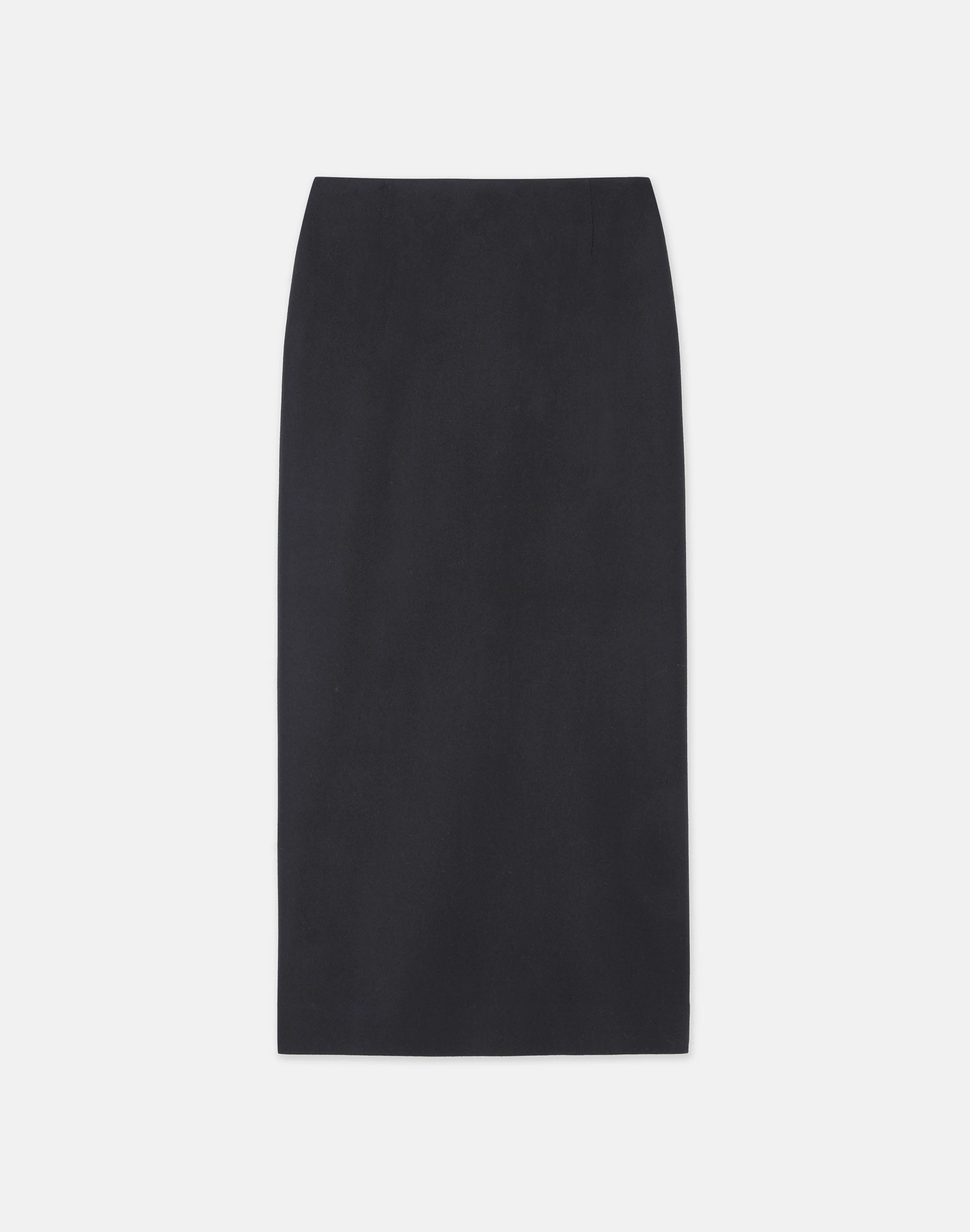 Boiled Wool-Cashmere Jersey Pencil Skirt