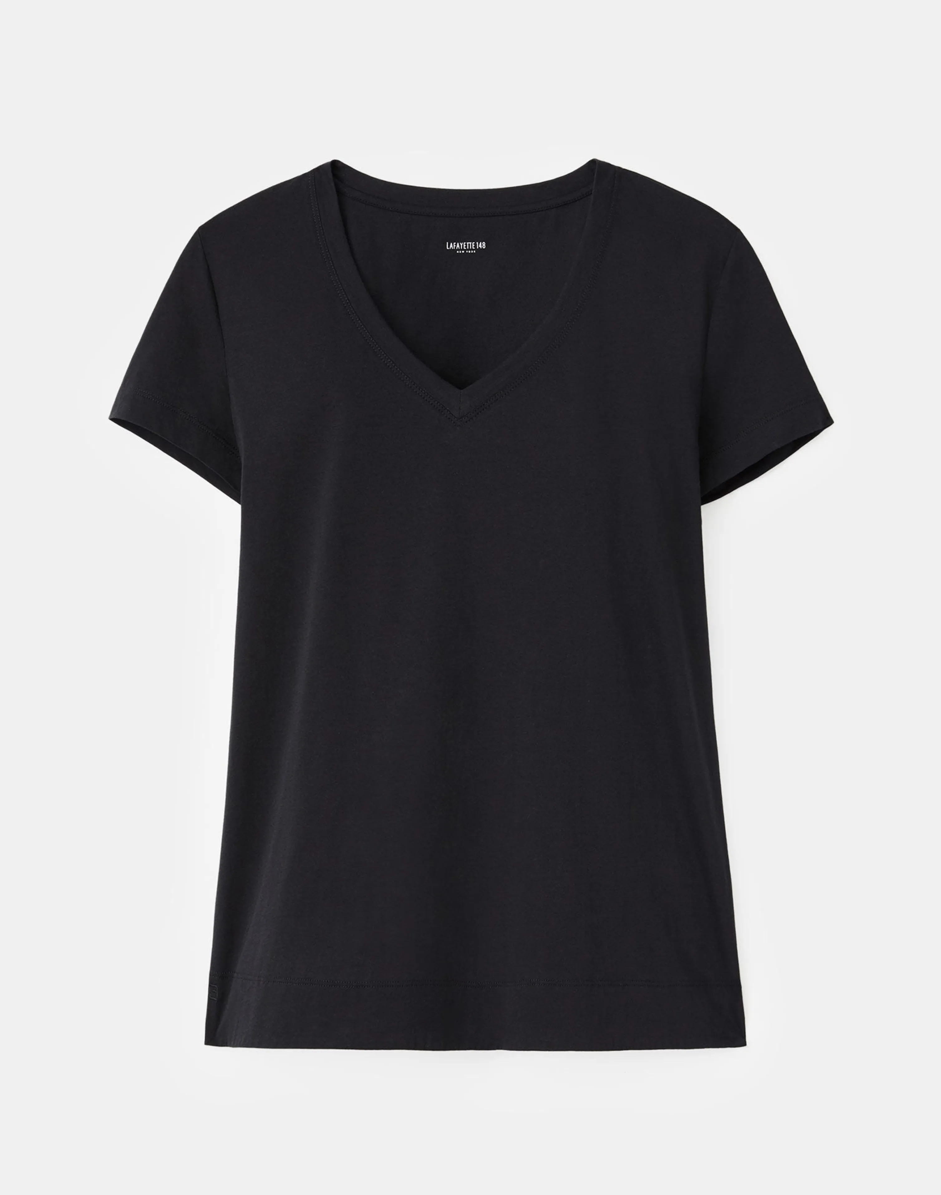 Cotton Jersey Modern V-Neck Tee
