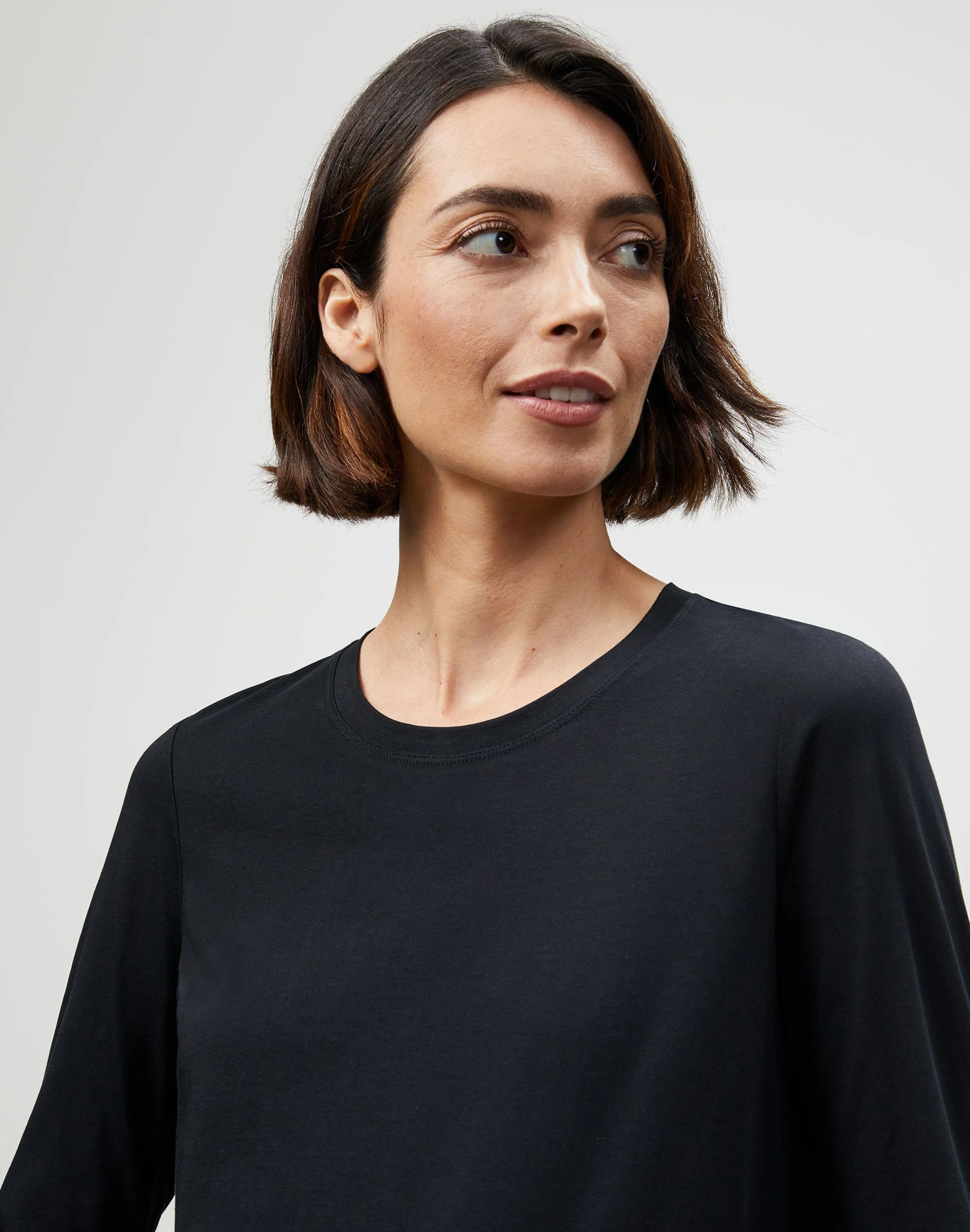 Cotton Jersey Modern Long Sleeve Tee