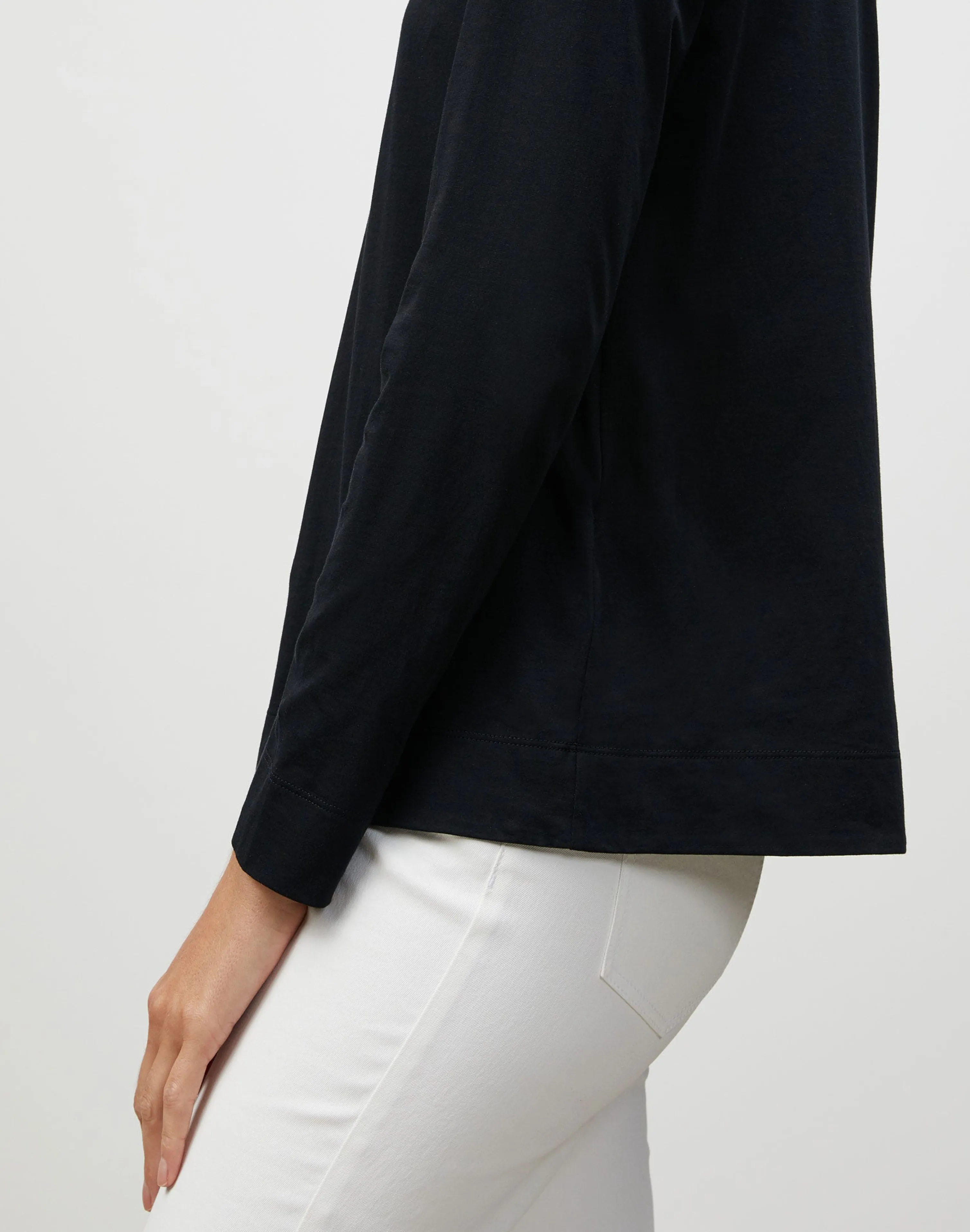 Cotton Jersey Modern Long Sleeve Tee
