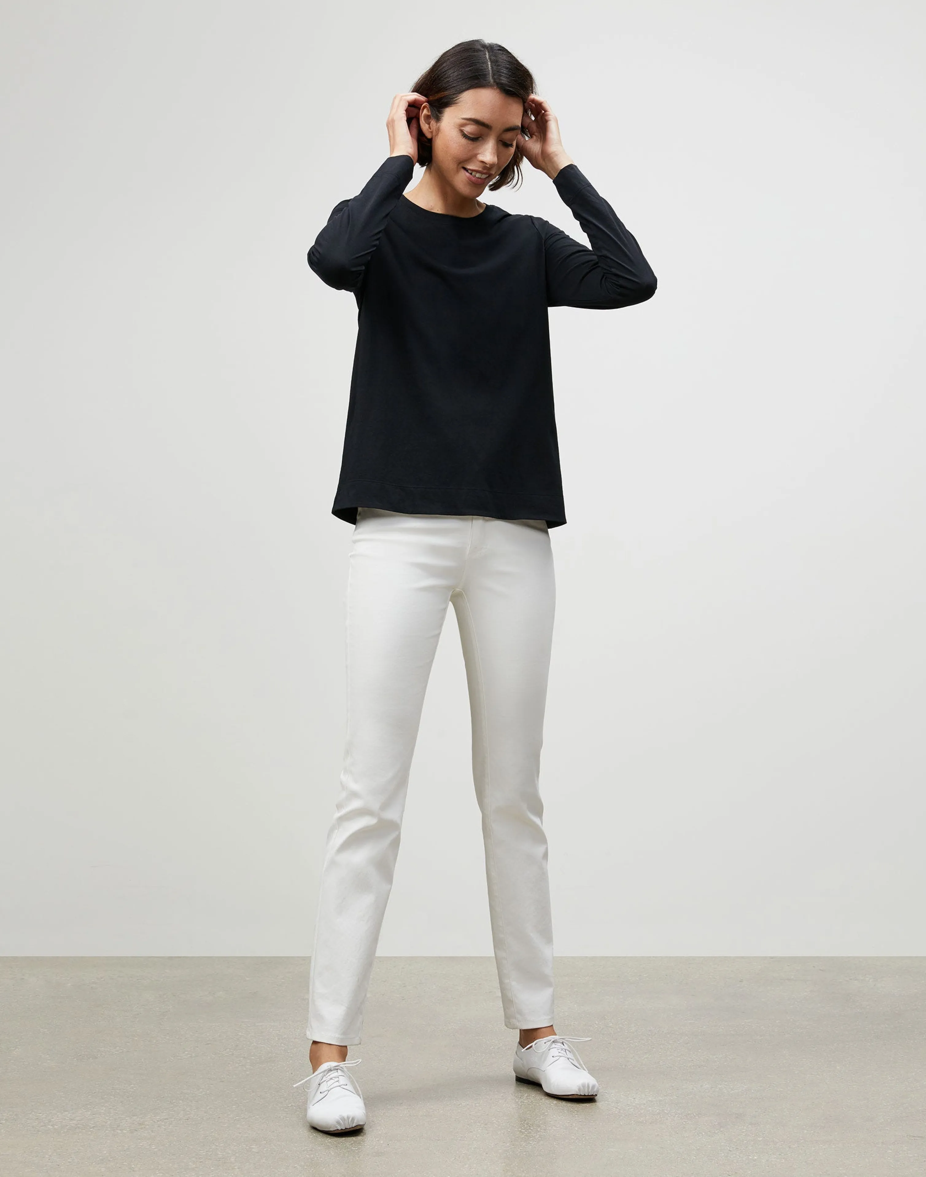 Cotton Jersey Modern Long Sleeve Tee
