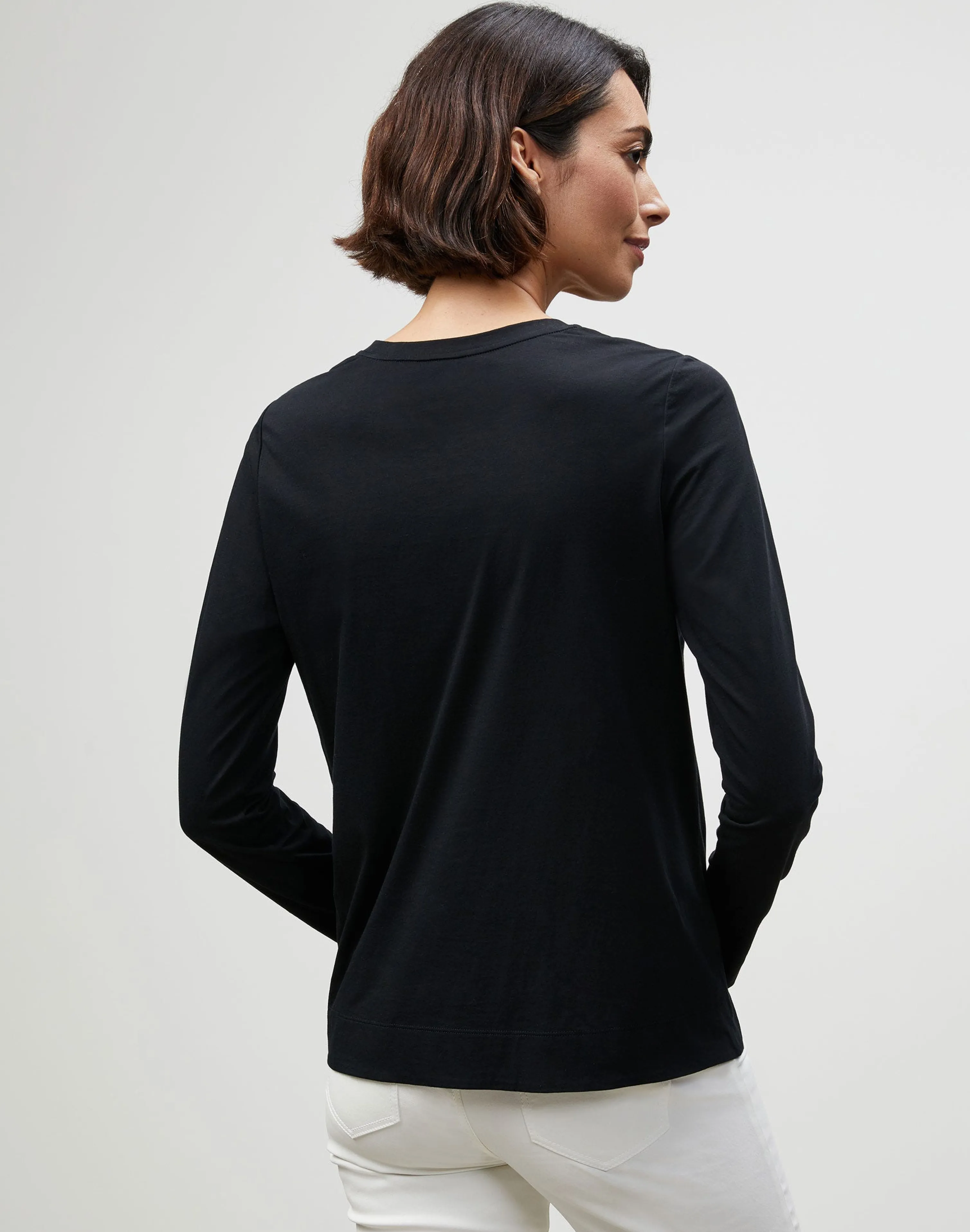 Cotton Jersey Modern Long Sleeve Tee