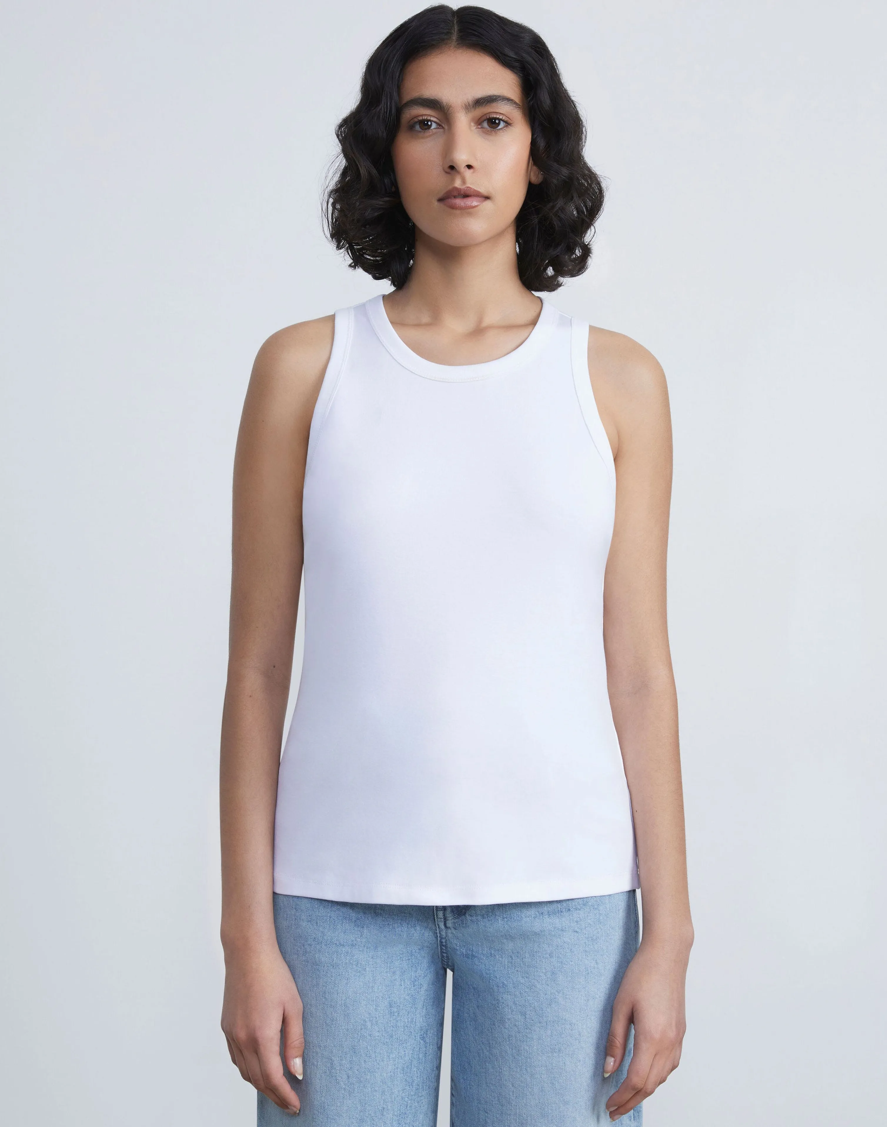 Cotton Rib Racerback Tank