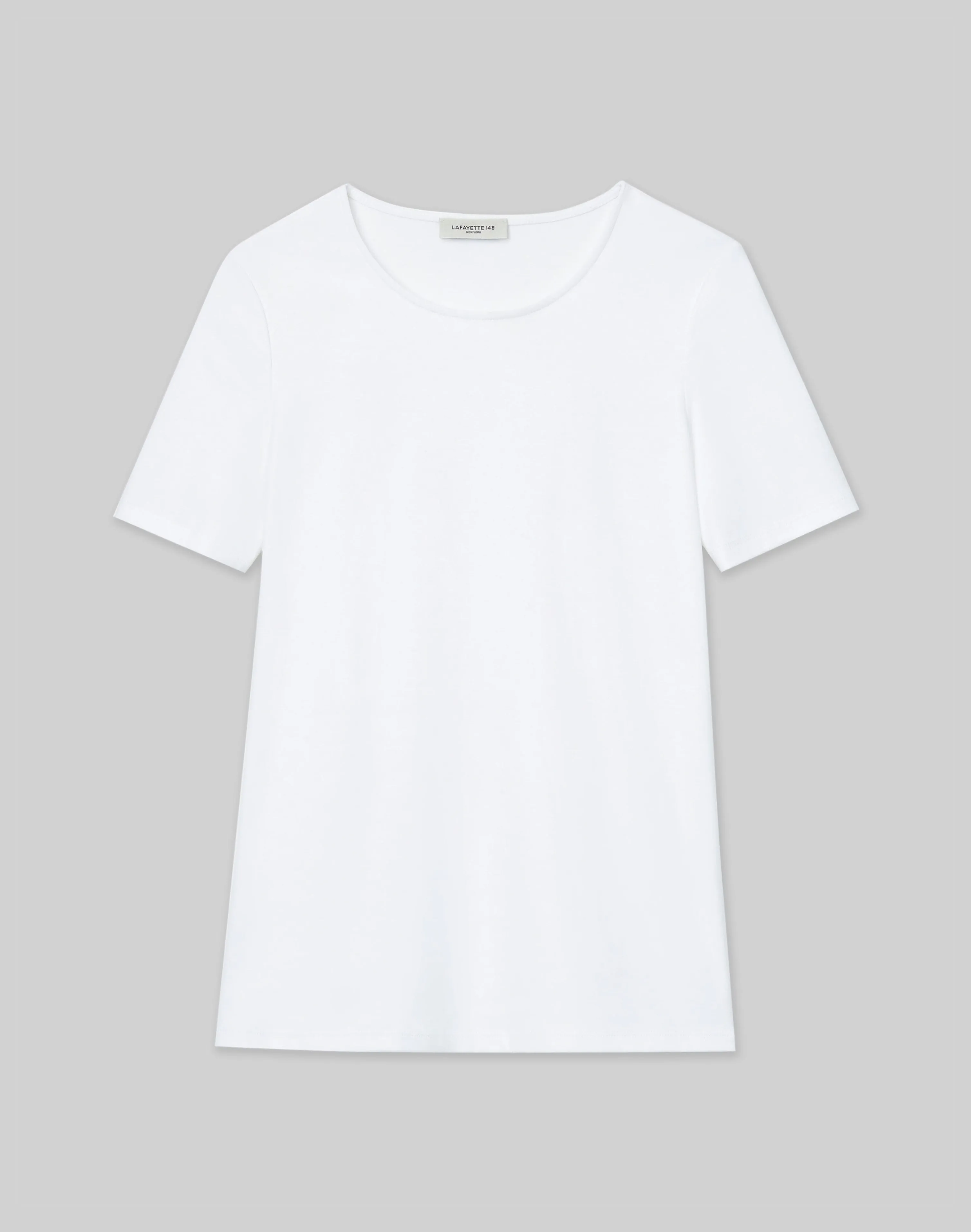 Cotton Rib Crewneck T-Shirt