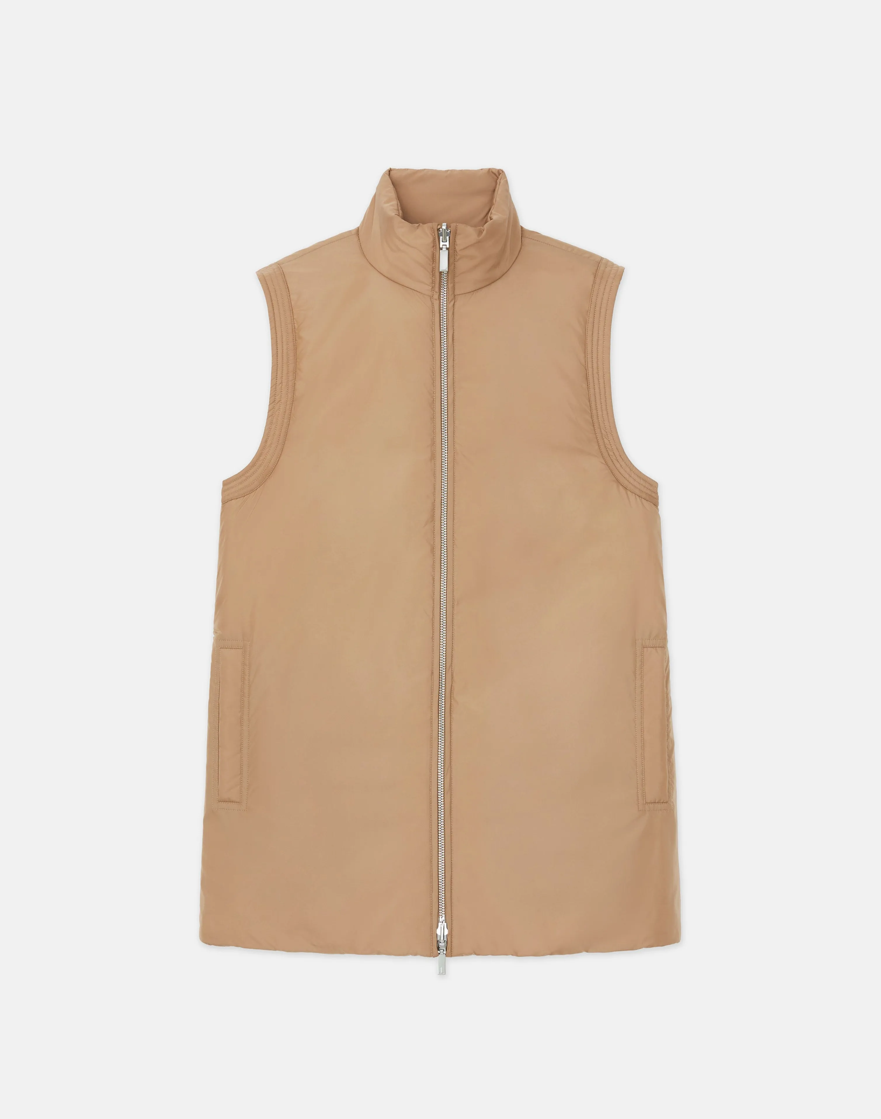 Recycled Poly Quilted Reversible Puffer Vest