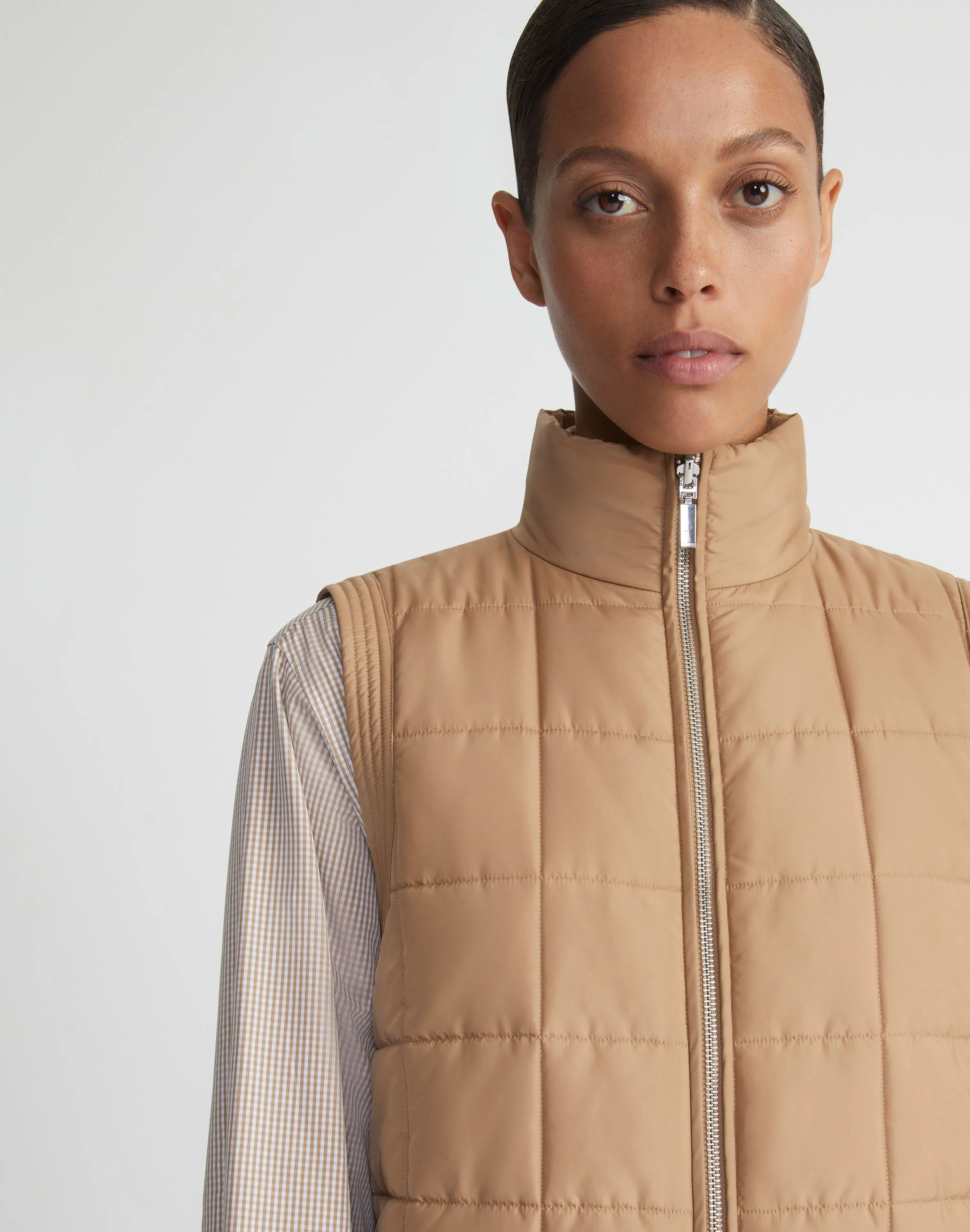 Recycled Poly Quilted Reversible Puffer Vest