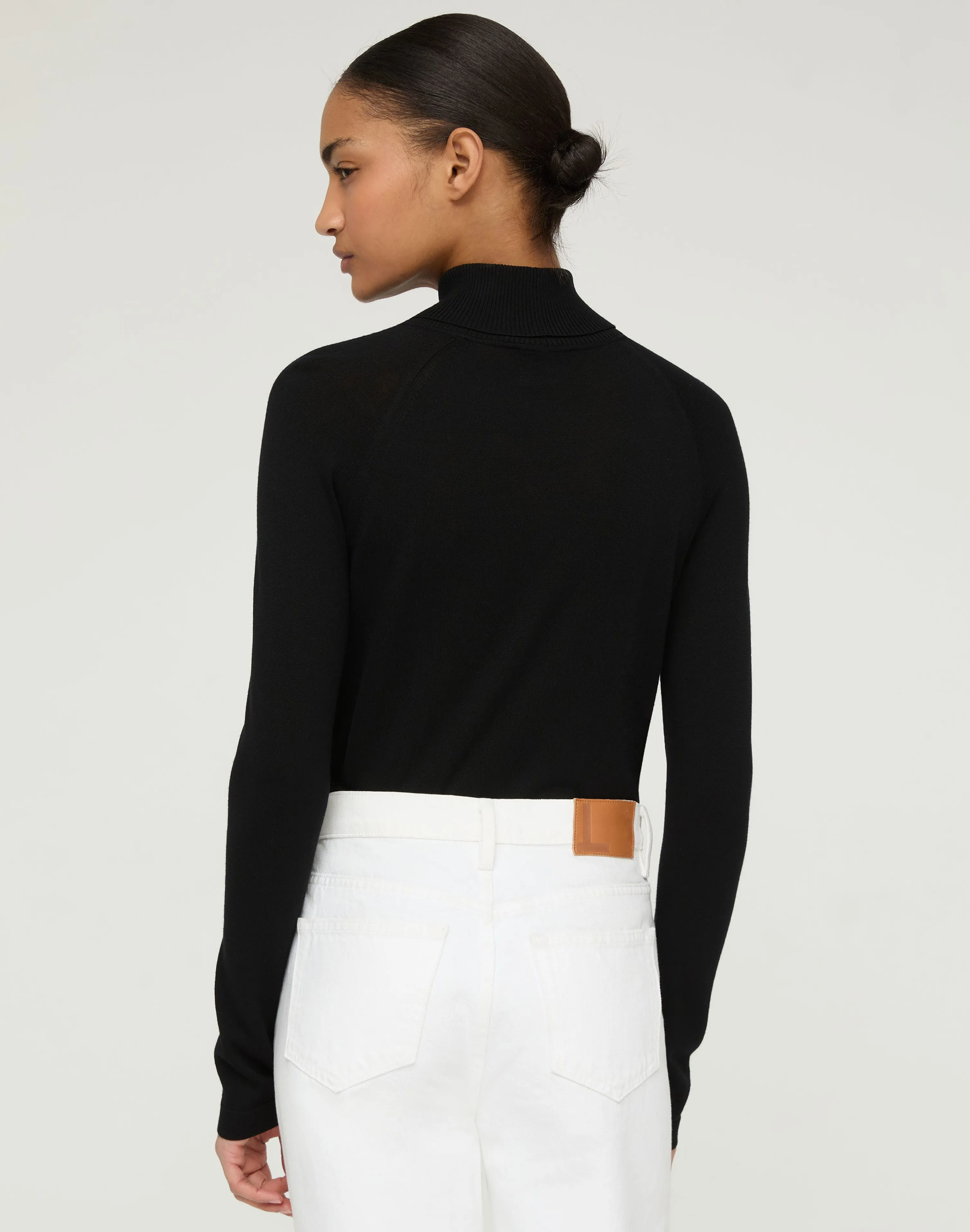 Responsible Matte Crepe Turtleneck Sweater